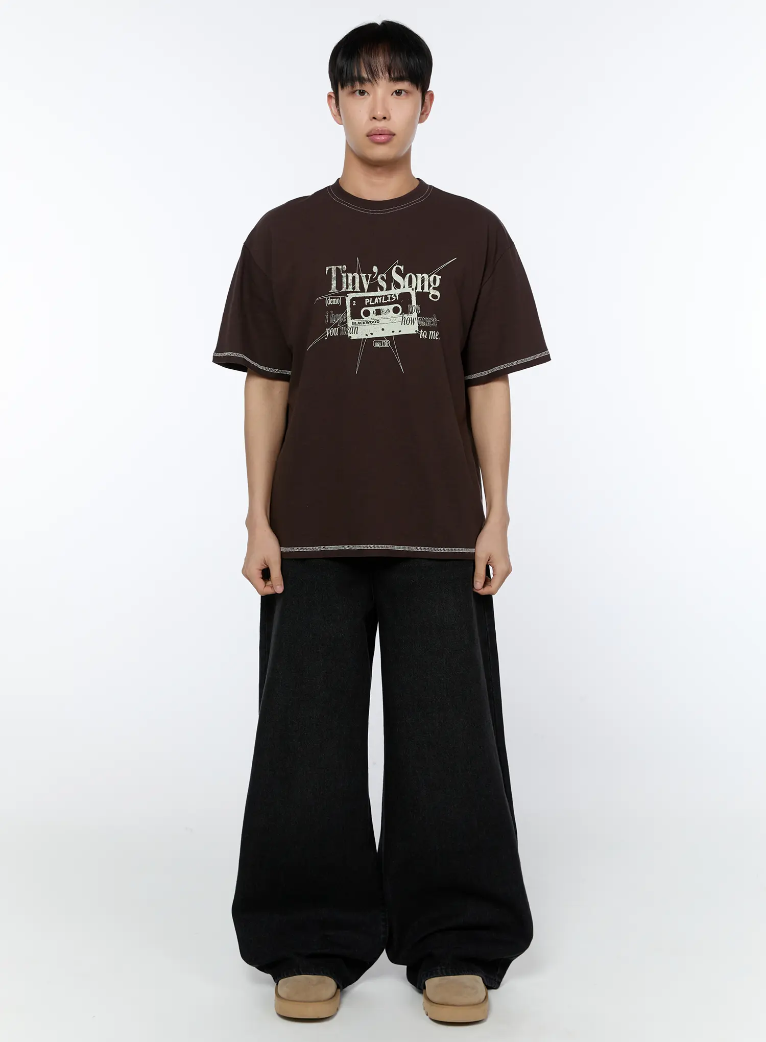 Men's Graphic Stitch T-Shirt IA520 - Image 4