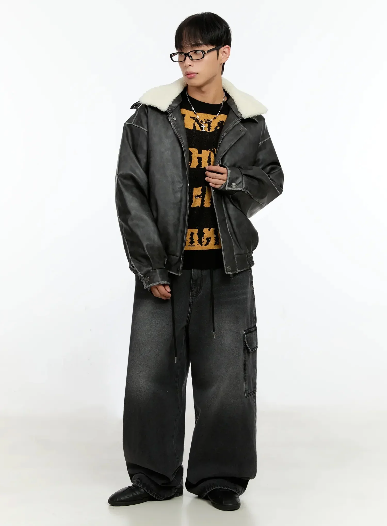 Men's Graphic Striped Sweater IN506 - Image 15