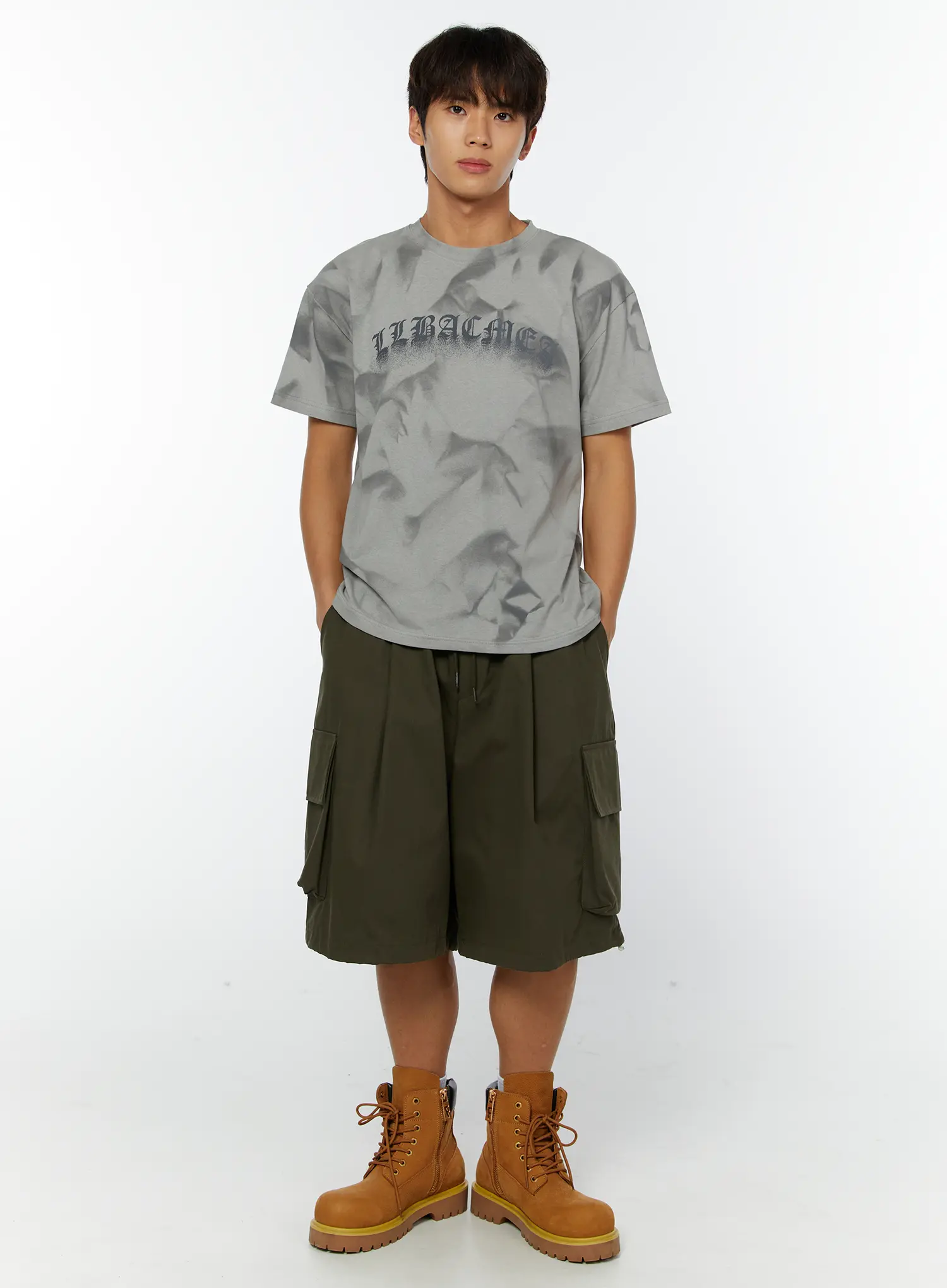 Men's Graphic Tie-Dye Print Tee IY514 - Image 6