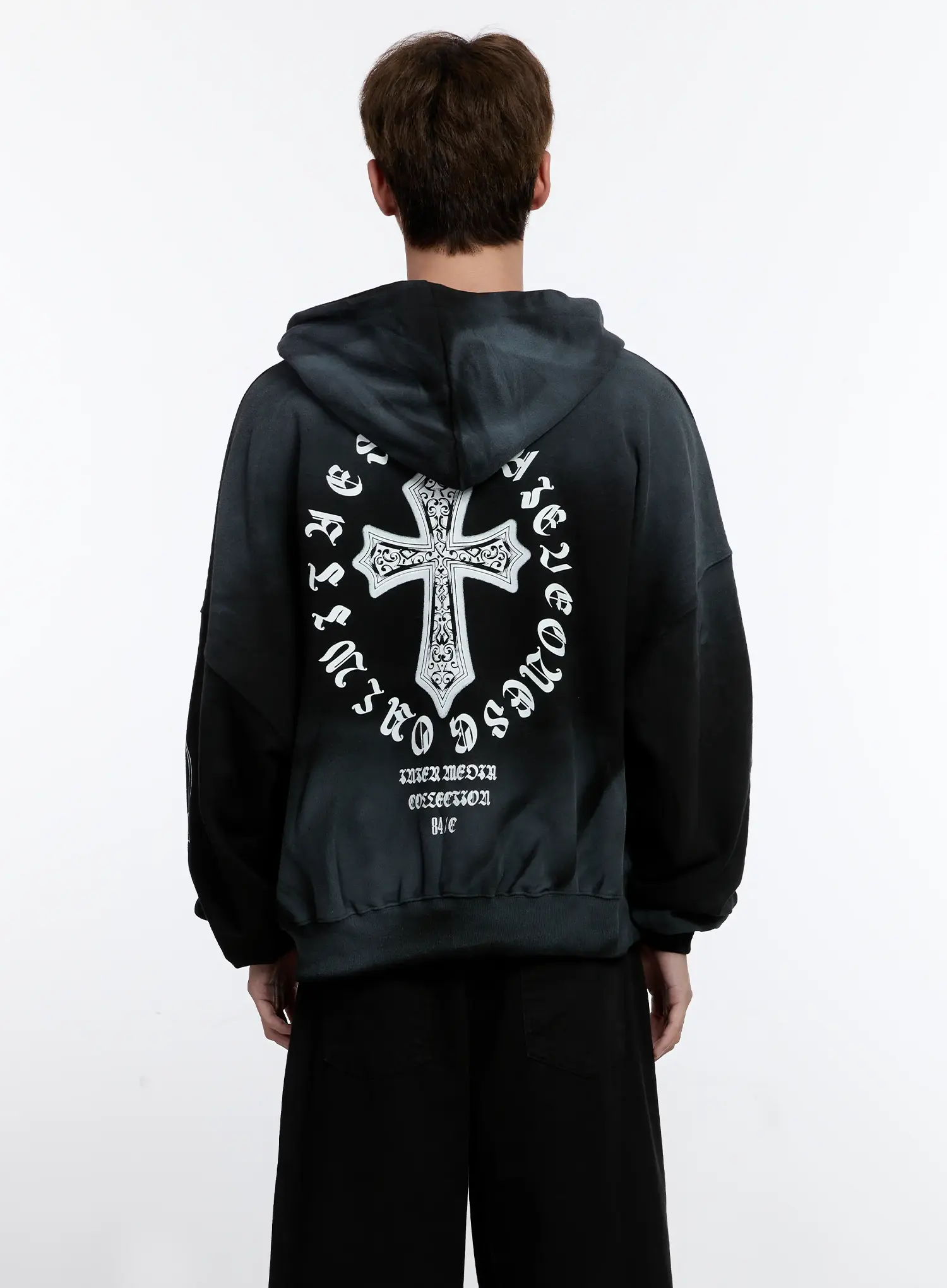 Men's Graphic Zip-Up Hoodie IS530 - Image 6
