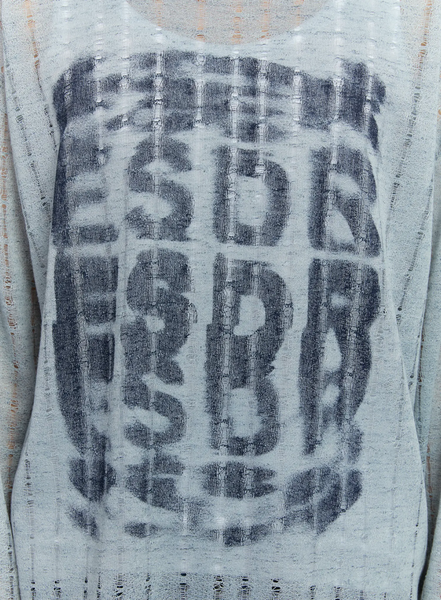 Men's Grunge Oversized Open Knit Sweater IG515 - Image 12