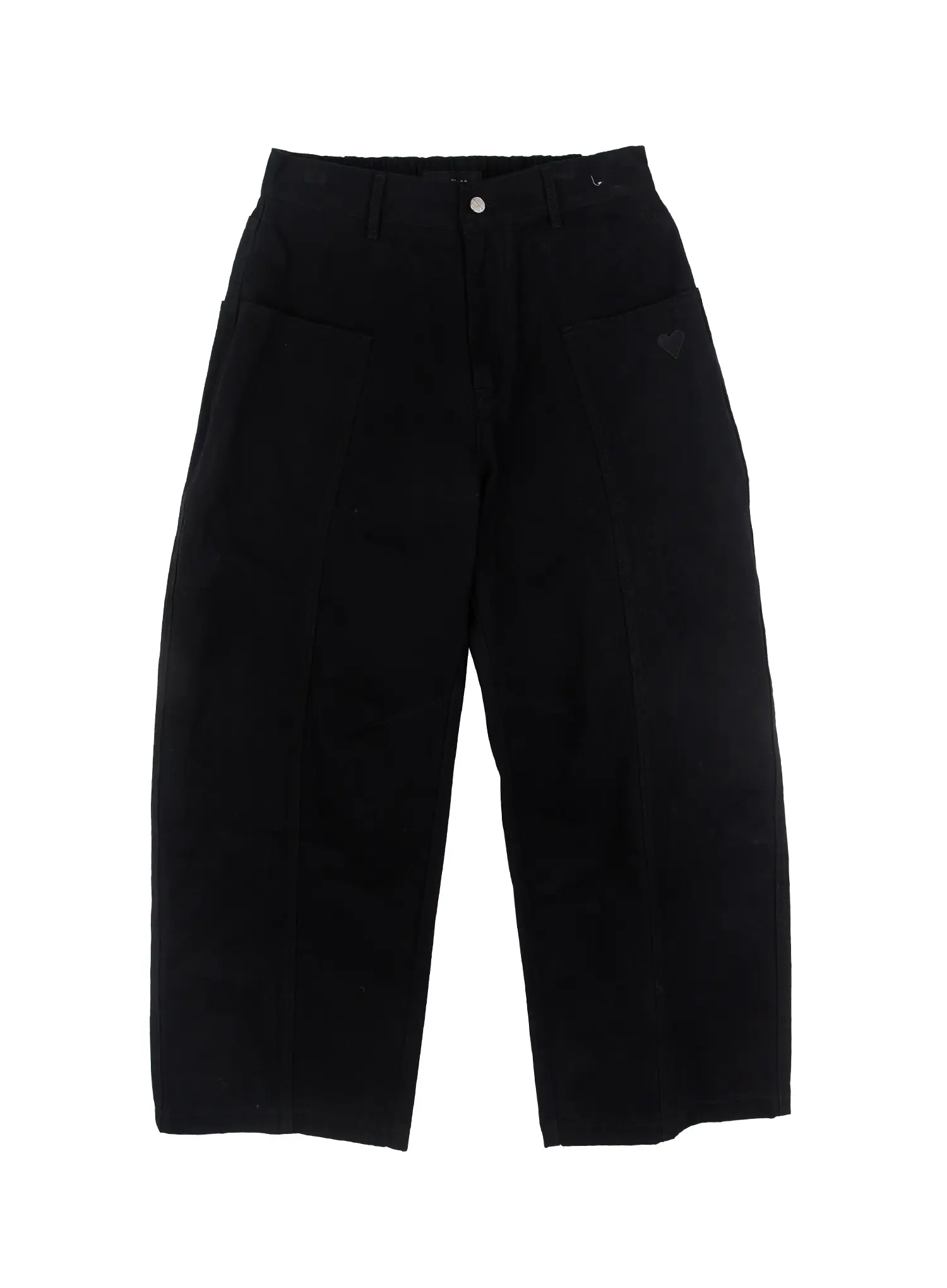 Men's Heart Embroidered Wide Pants IF504 - Image 12