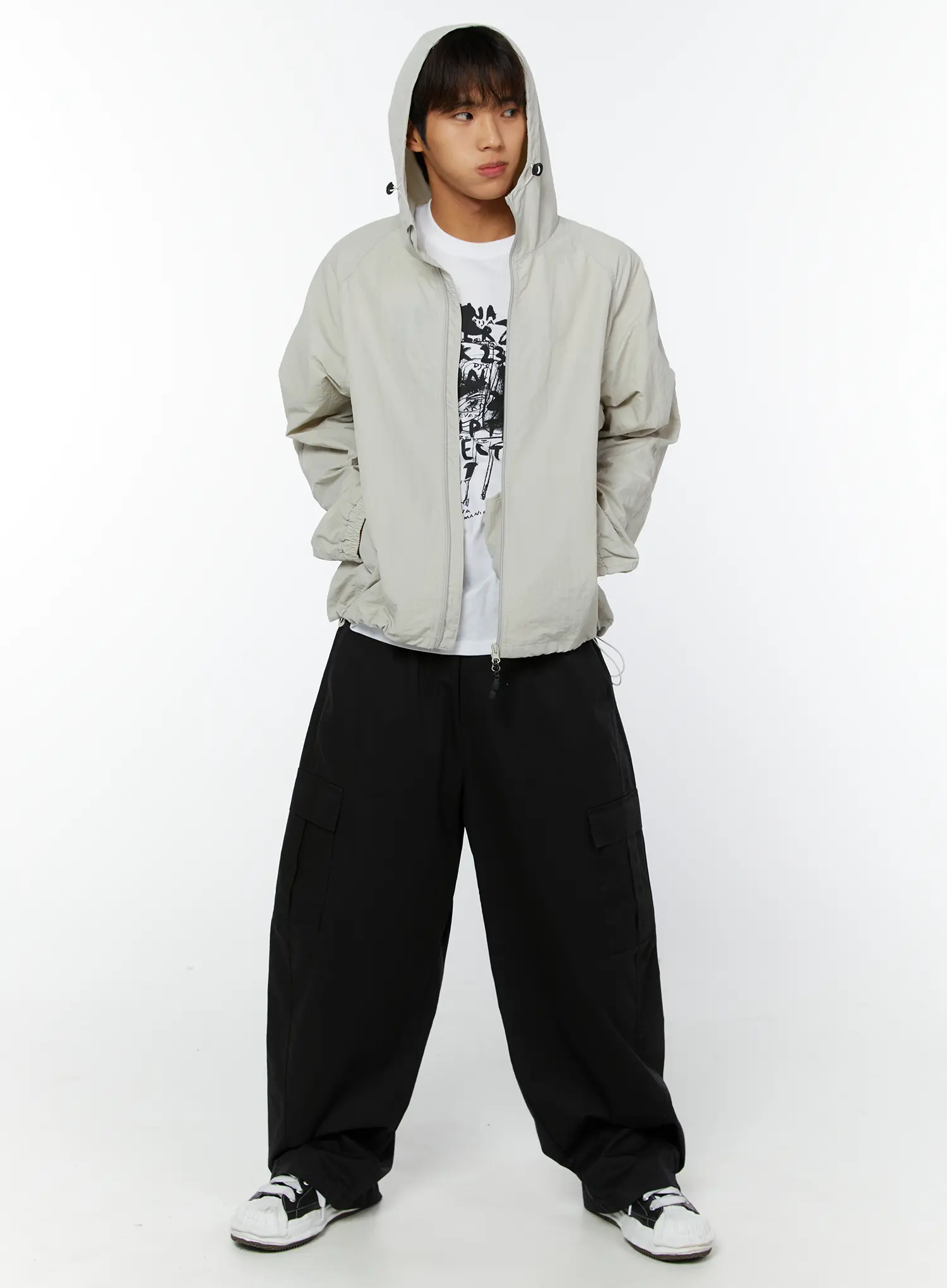 Men's Hooded Windbreaker IY514 - Image 3