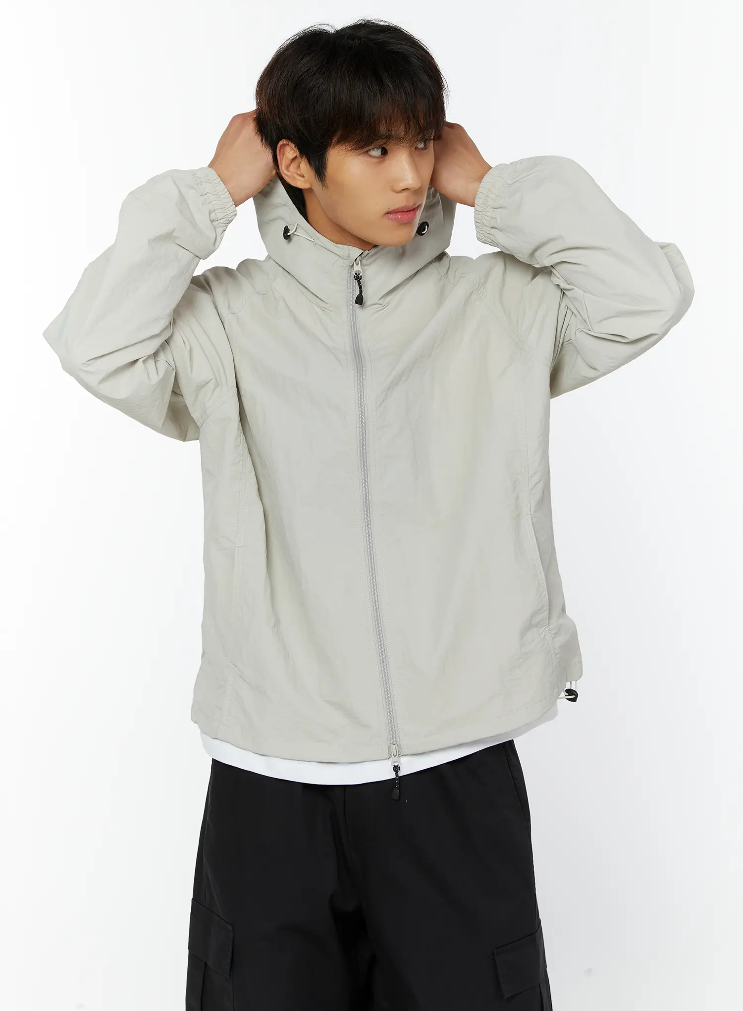 Men's Hooded Windbreaker IY514 - Image 7