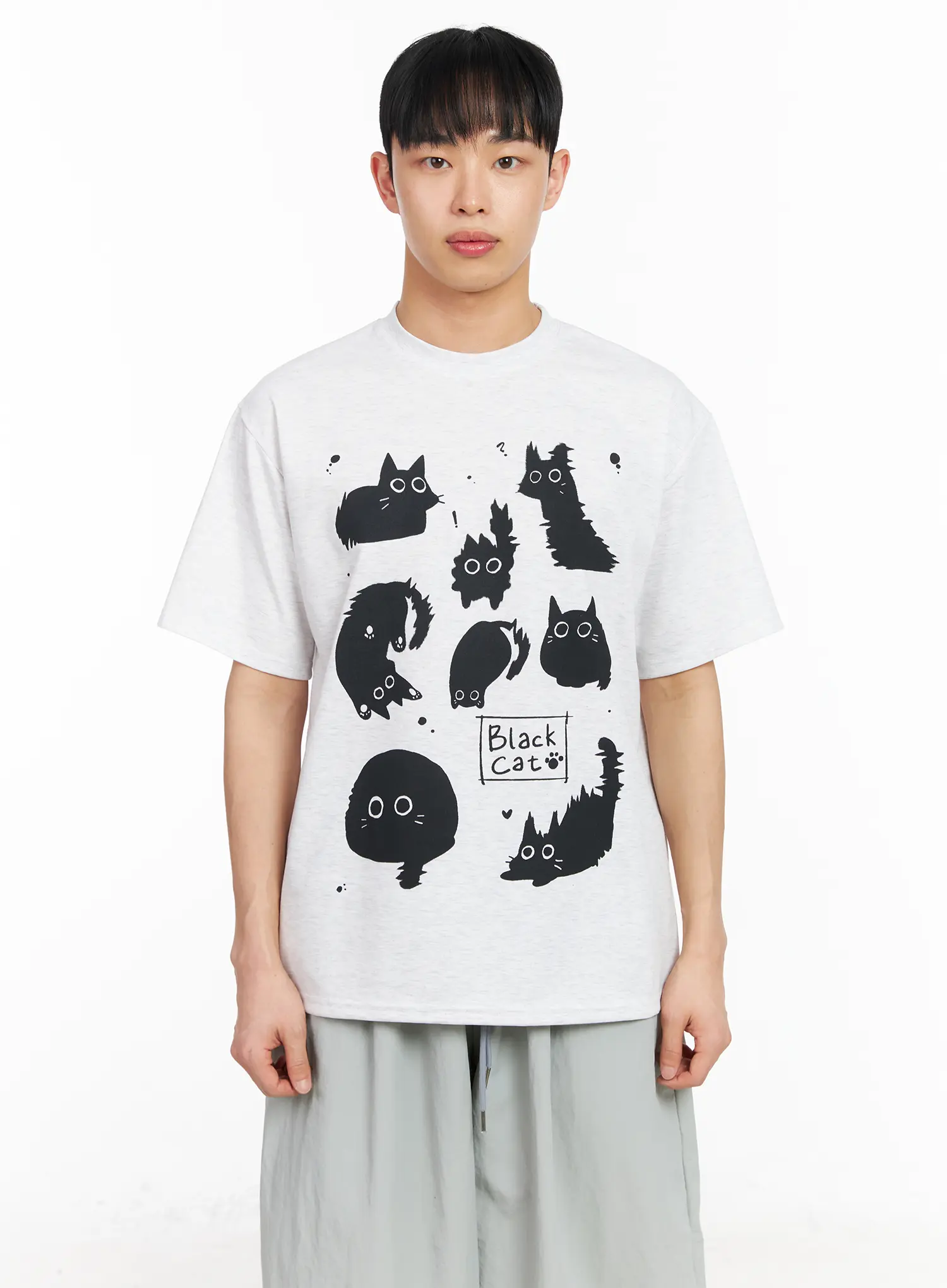 Men's Kitty Graphic T-Shirt IA501 - Image 9