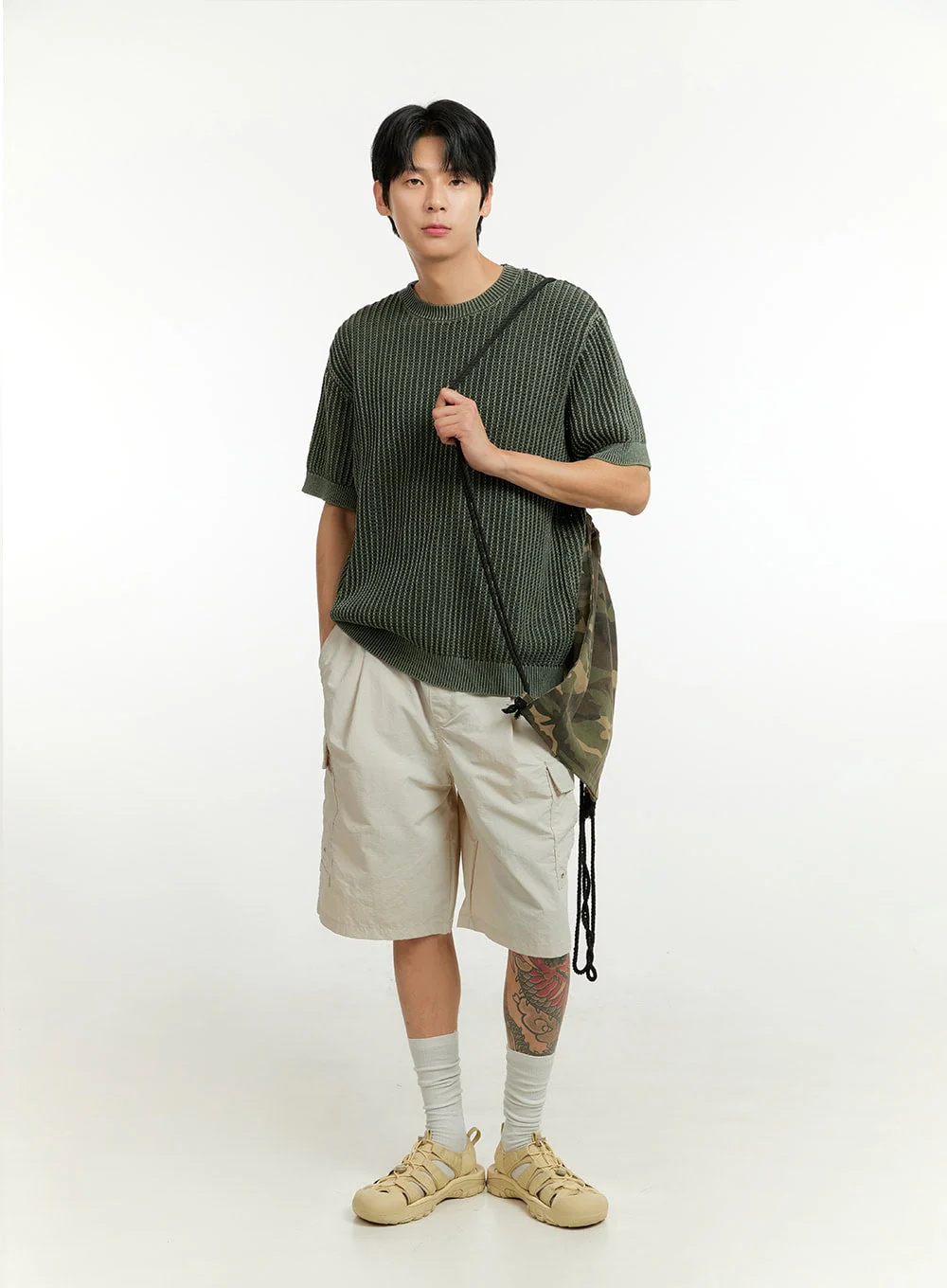 Men's Knit Sweater T-Shirt IL412 - Image 2