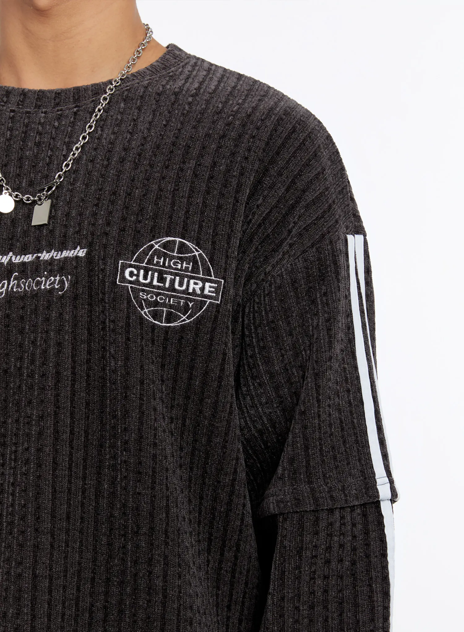 Men's Layered Long Sleeve Tee IN524 - Image 9