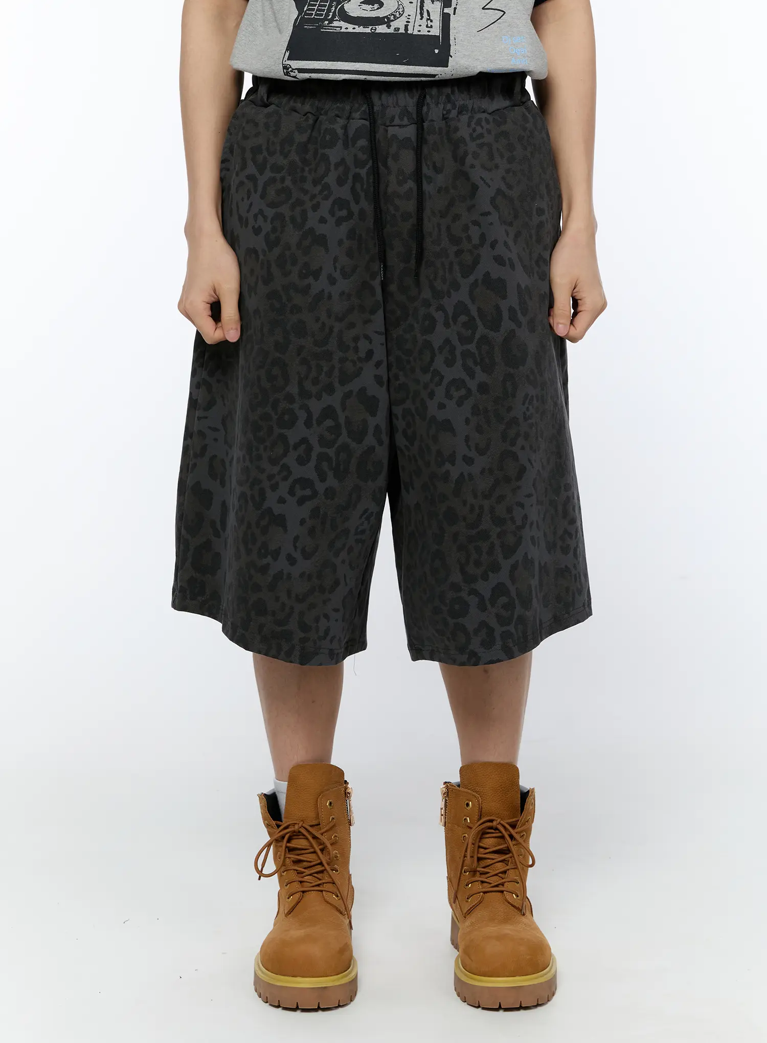 Men's Leopard Print Bermuda Shorts IA517