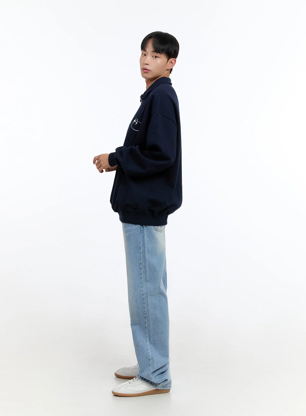 Men's Light Denim Classic Fit Jeans IS413 - Image 7