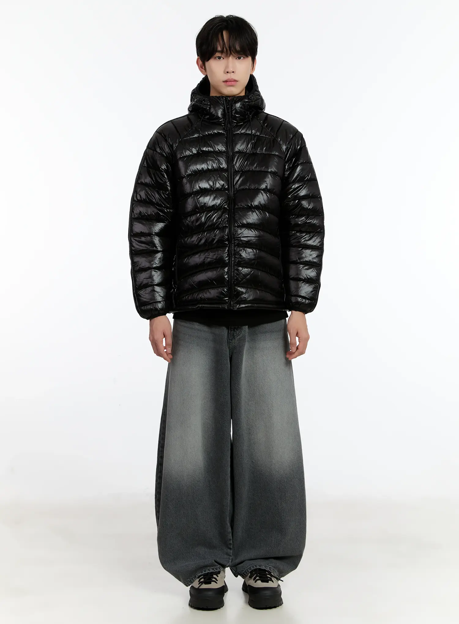 Men's Lightweight Hooded Puffer Jacket ID502 - Image 3