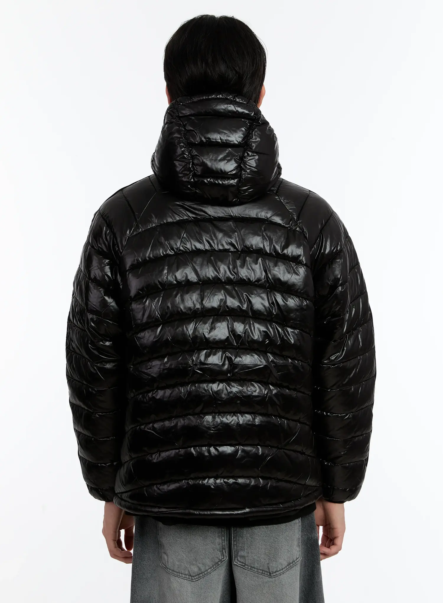 Men's Lightweight Hooded Puffer Jacket ID502 - Image 5