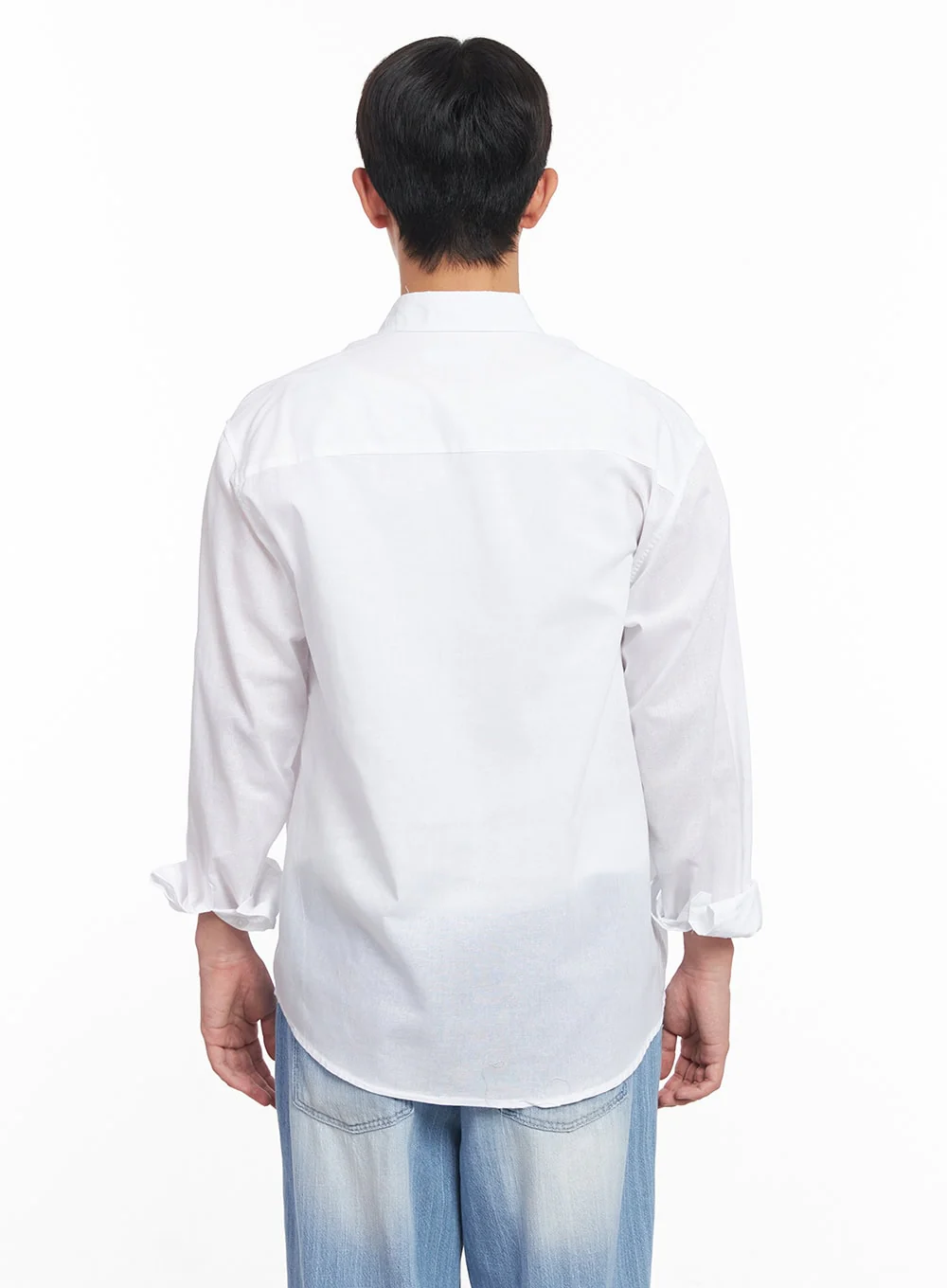 Men's Linen Collared Shirt IY522 - Image 8