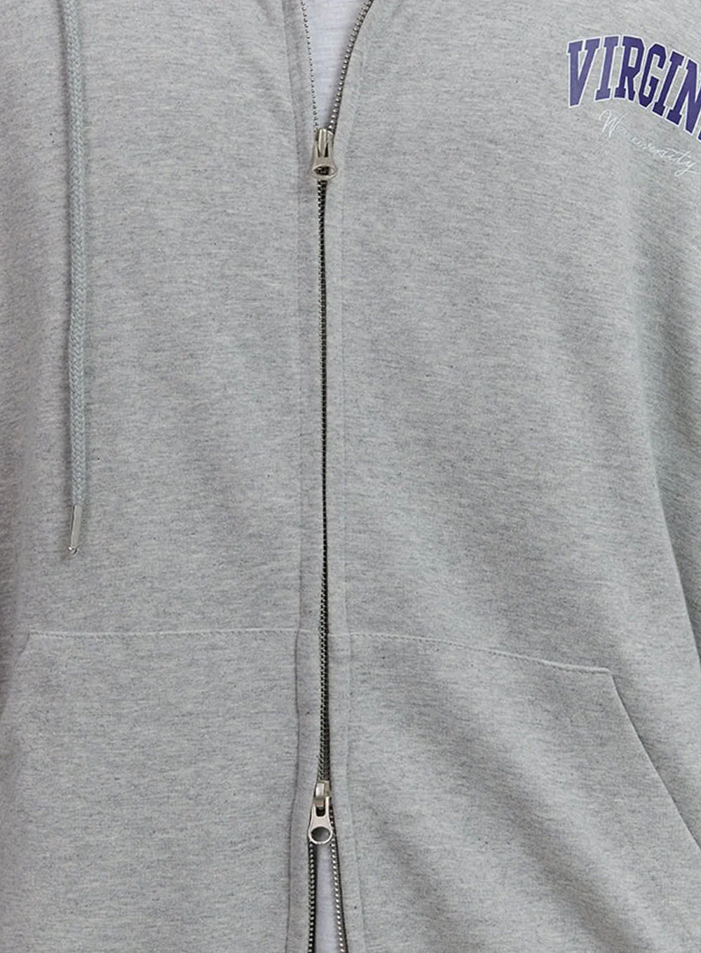 Men's Logo Zip-Up Hooded Jacket IM525 - Image 4