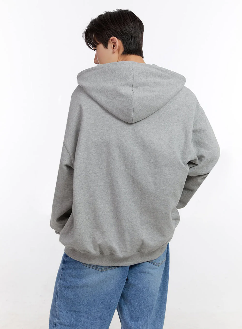 Men's Logo Zip-Up Hooded Jacket IM525 - Image 6