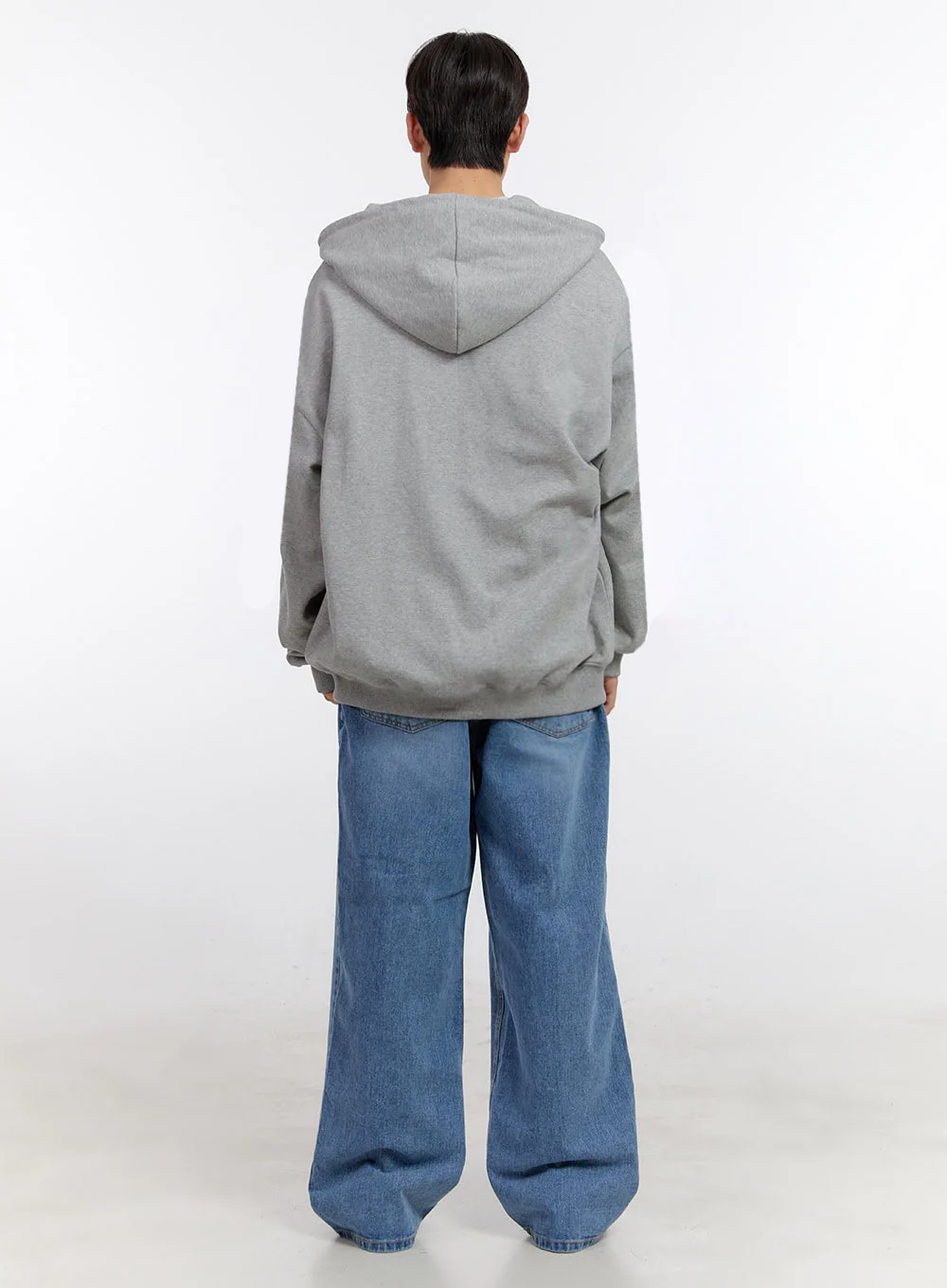 Men's Logo Zip-Up Hooded Jacket IM525 - Image 9