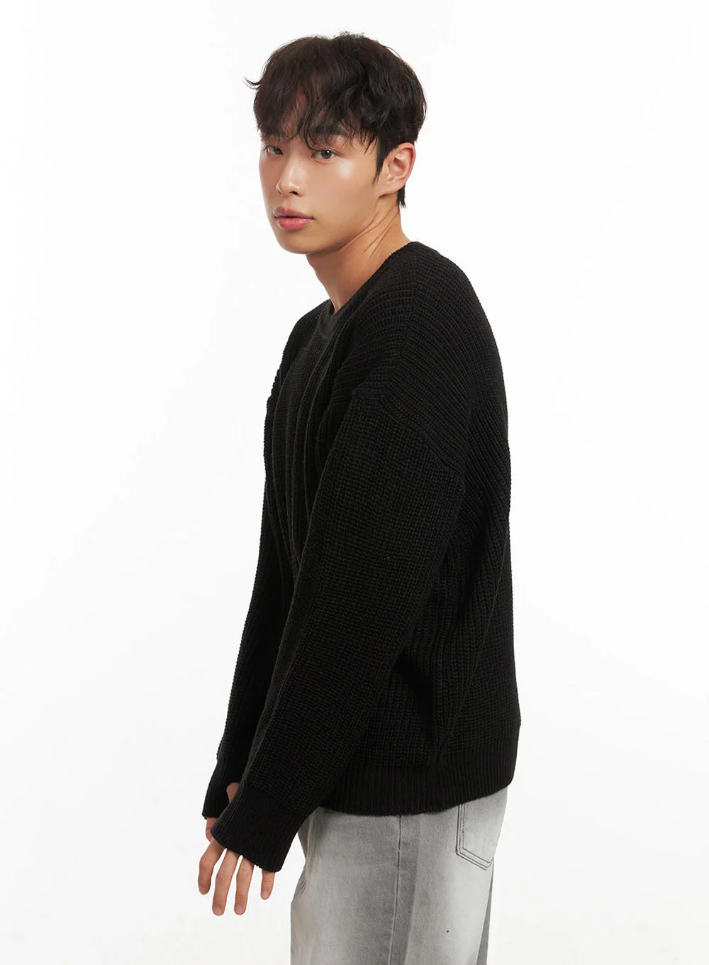 Men's Long-Sleeve Knit Sweater ID431 - Image 4