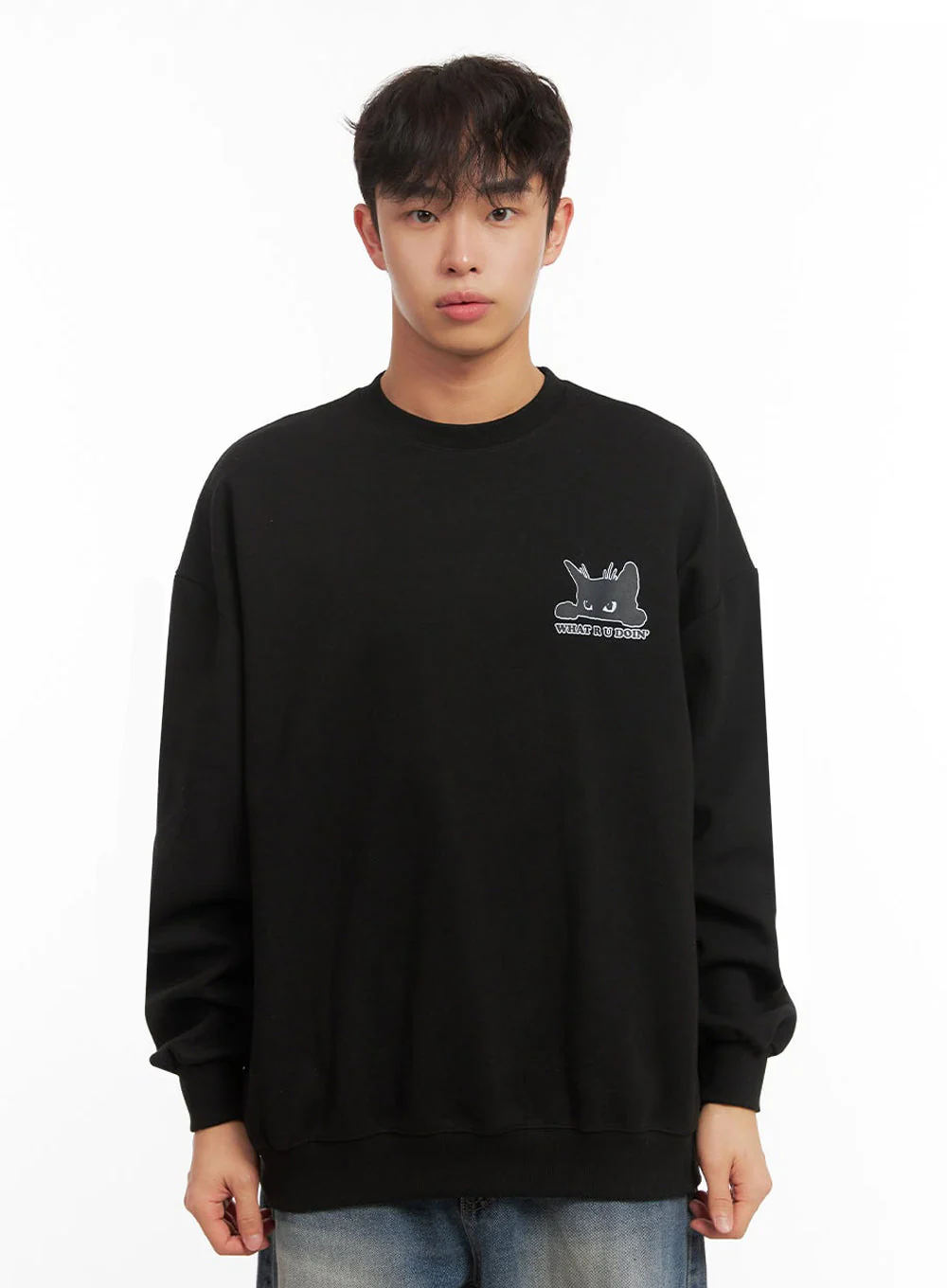 Men's Long-Sleeve Oversized Sweatshirt ID427 - Image 13