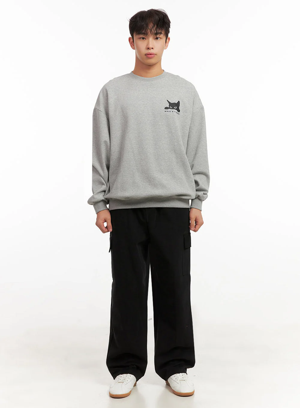 Men's Long-Sleeve Oversized Sweatshirt ID427 - Image 7
