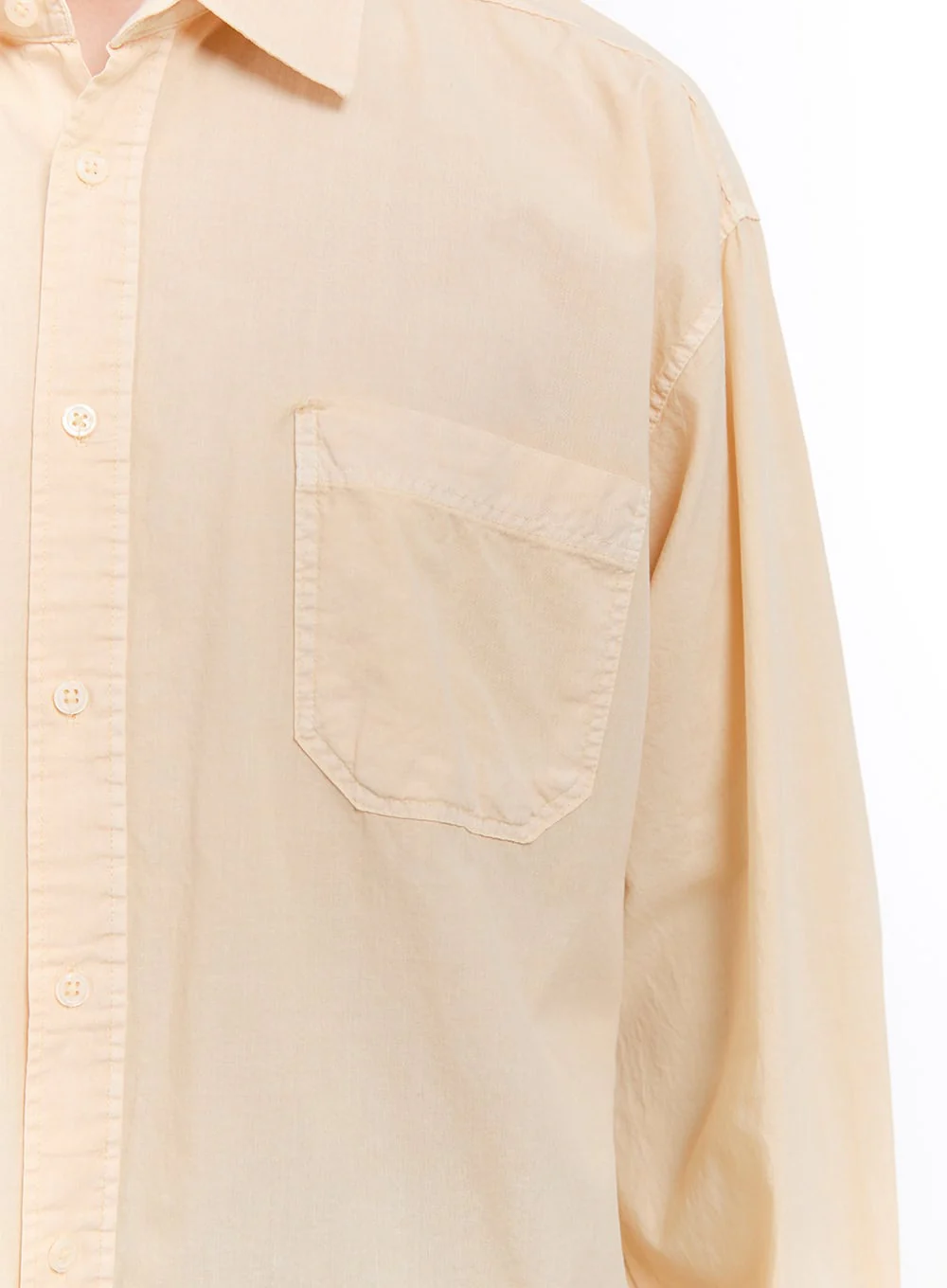 Men's Loose-Fit Long Sleeve Collared Shirt IM512 - Image 4