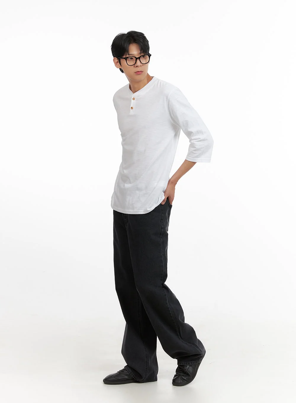 Men's Loose Fit Straight Jeans IL403 - Image 6