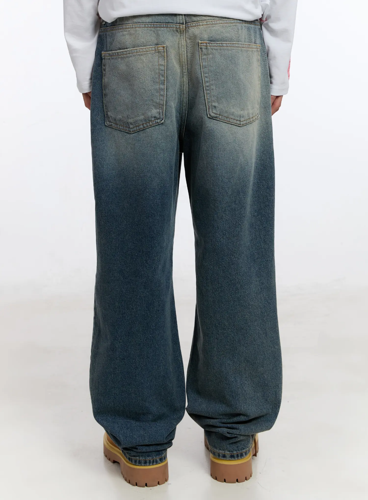 Men's Loose-Fit Straight Jeans IN528 - Image 6