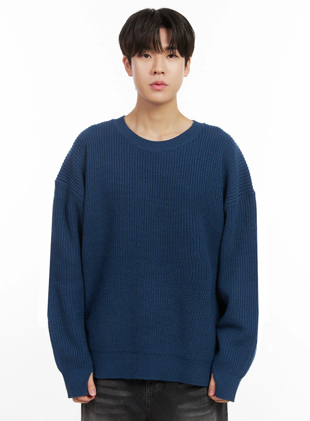 Men's Loose-Fit Sweater IJ517 - Image 10