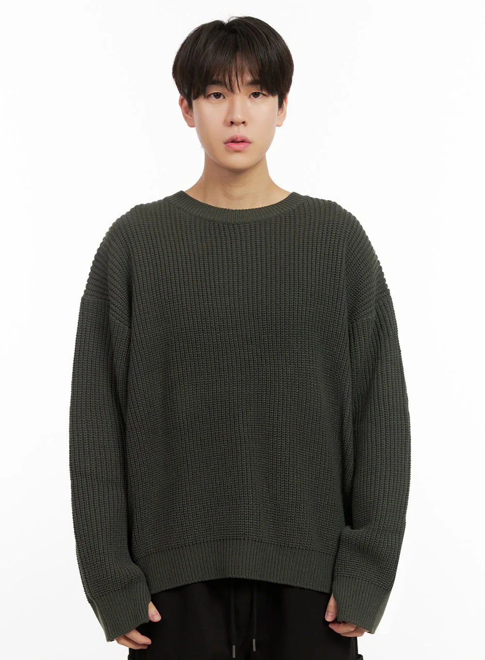 Men's Loose-Fit Sweater IJ517 - Image 12