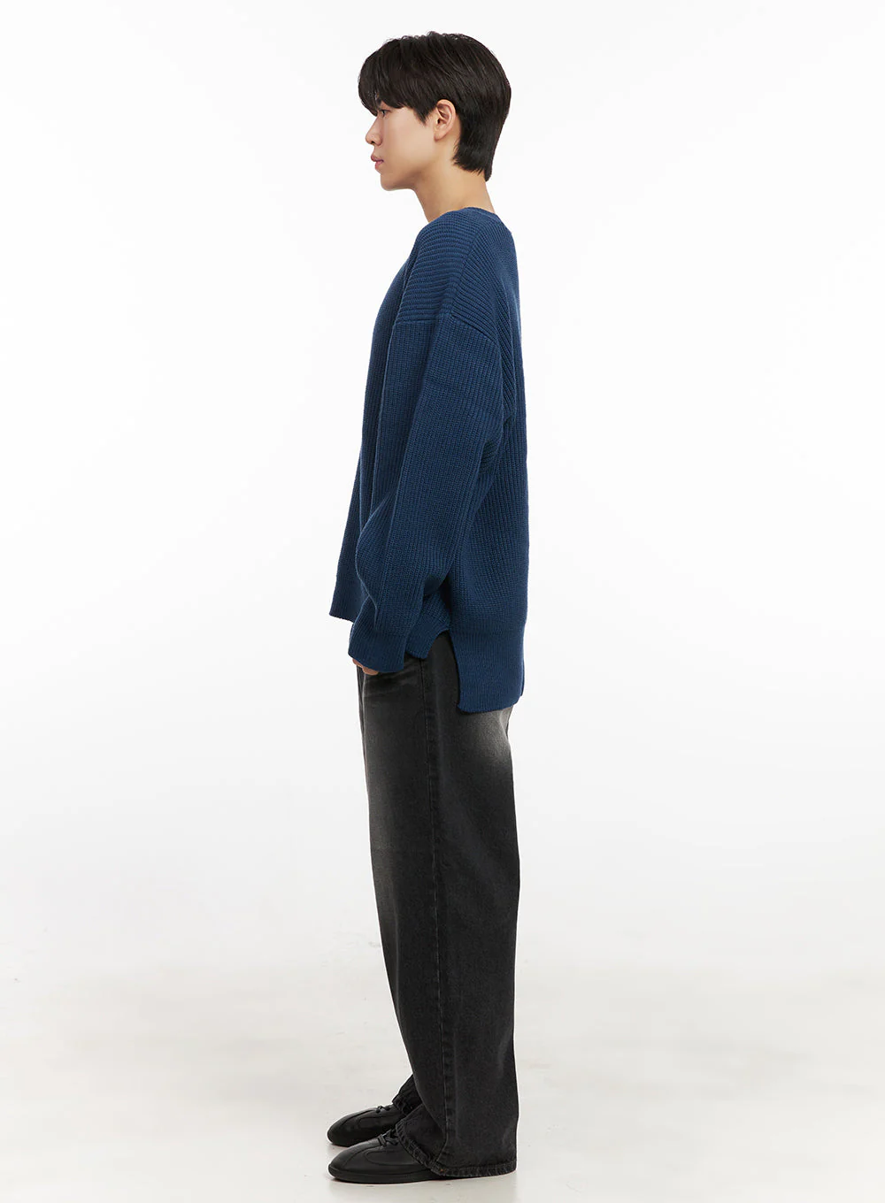 Men's Loose-Fit Sweater IJ517 - Image 8