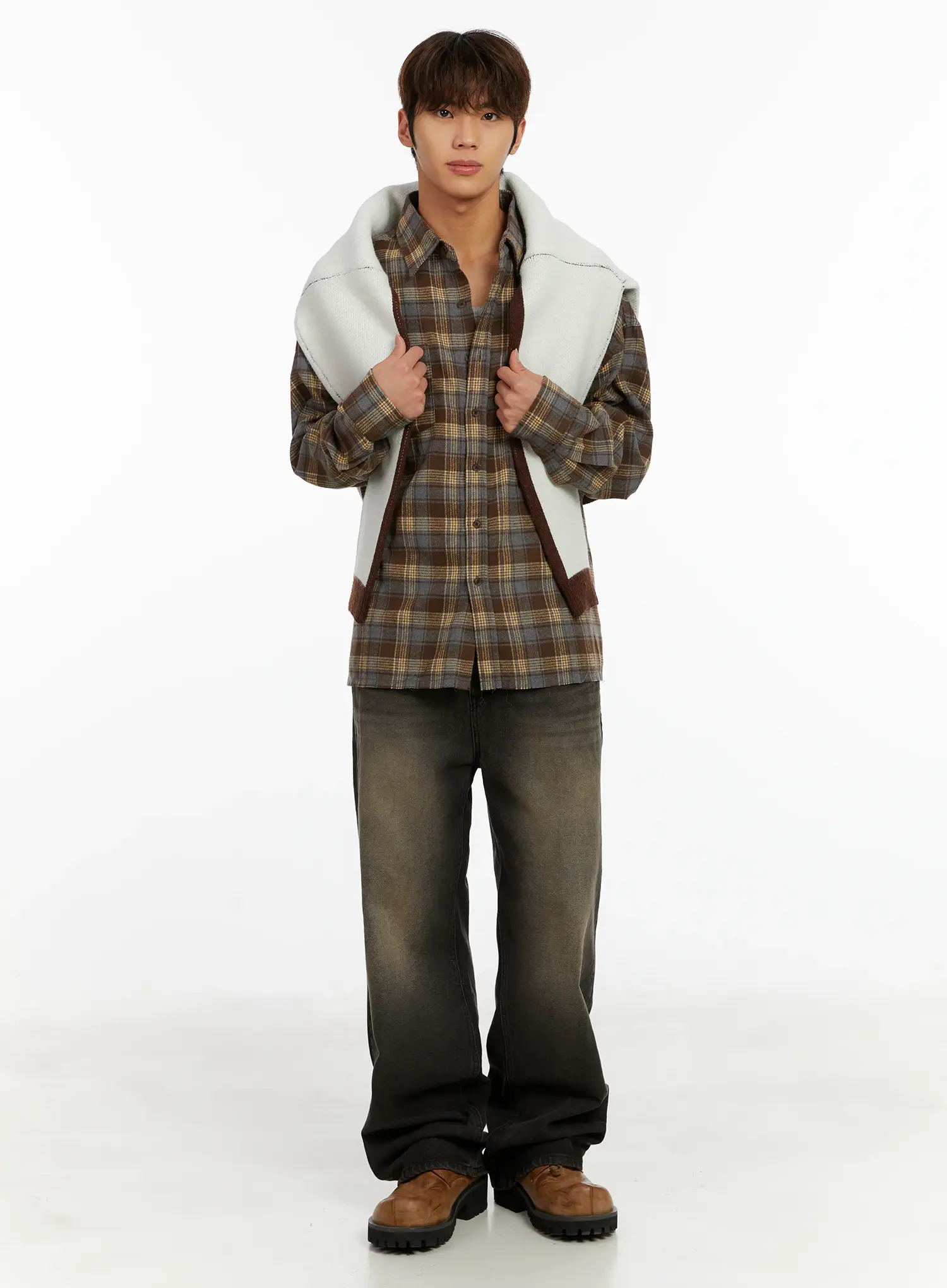 Men's Loose Fit Wide Jeans ID523 - Image 9