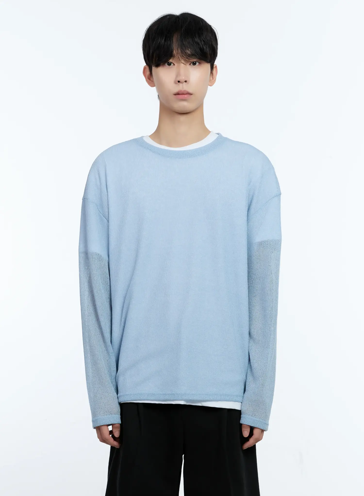 Men's Mesh Long-Sleeve Top IG501 - Image 11