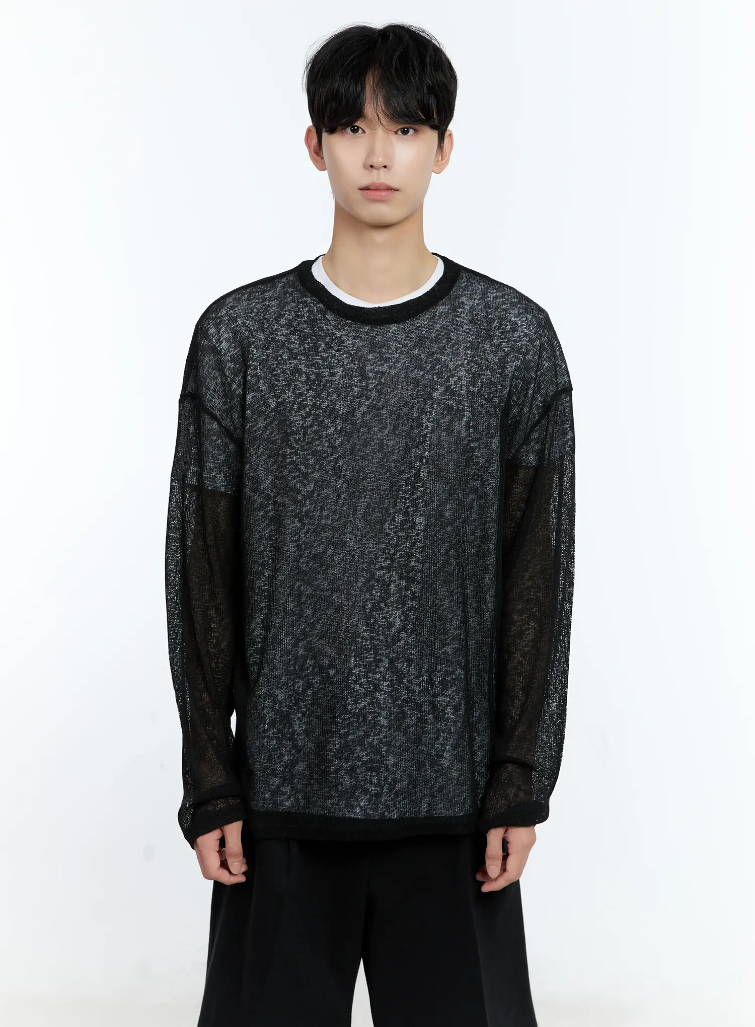 Men's Mesh Long-Sleeve Top IG501 - Image 13