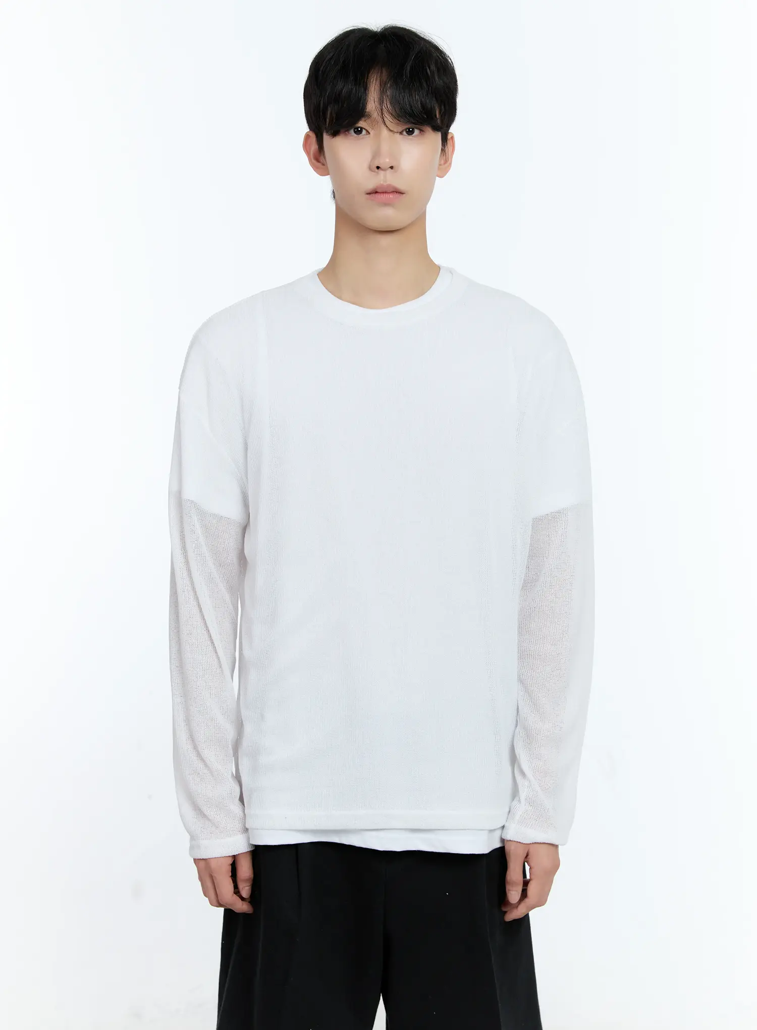 Men's Mesh Long-Sleeve Top IG501 - Image 16