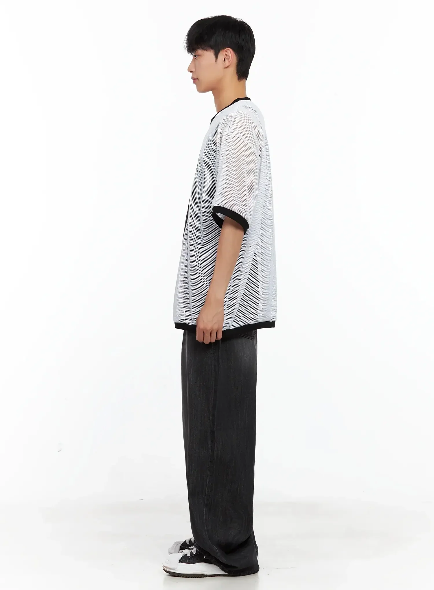 Men's Mesh Star Jersey Tee IL516 - Image 14