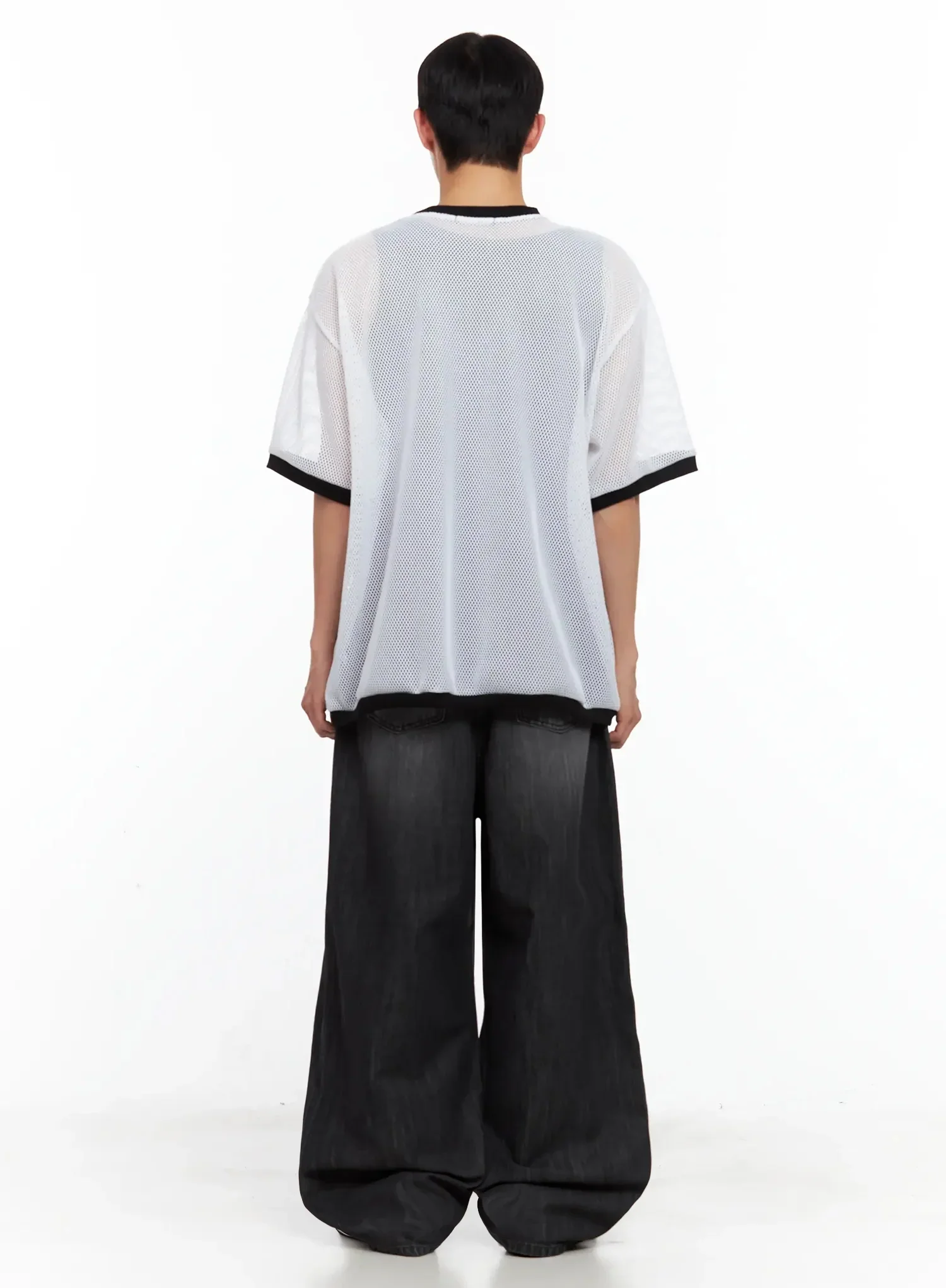Men's Mesh Star Jersey Tee IL516 - Image 15