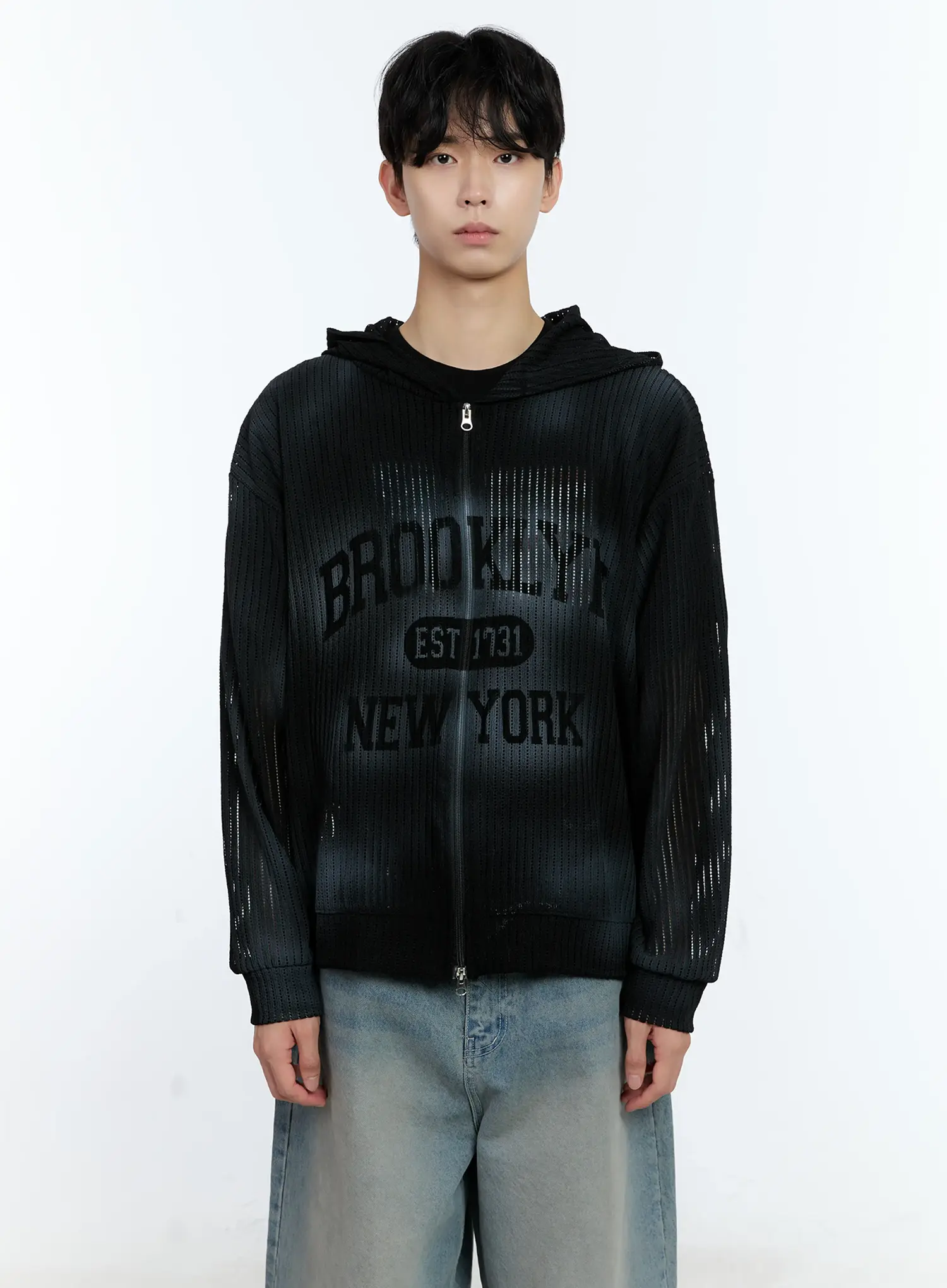 Men's Mesh Zip-Up Jacket IG501 - Image 14