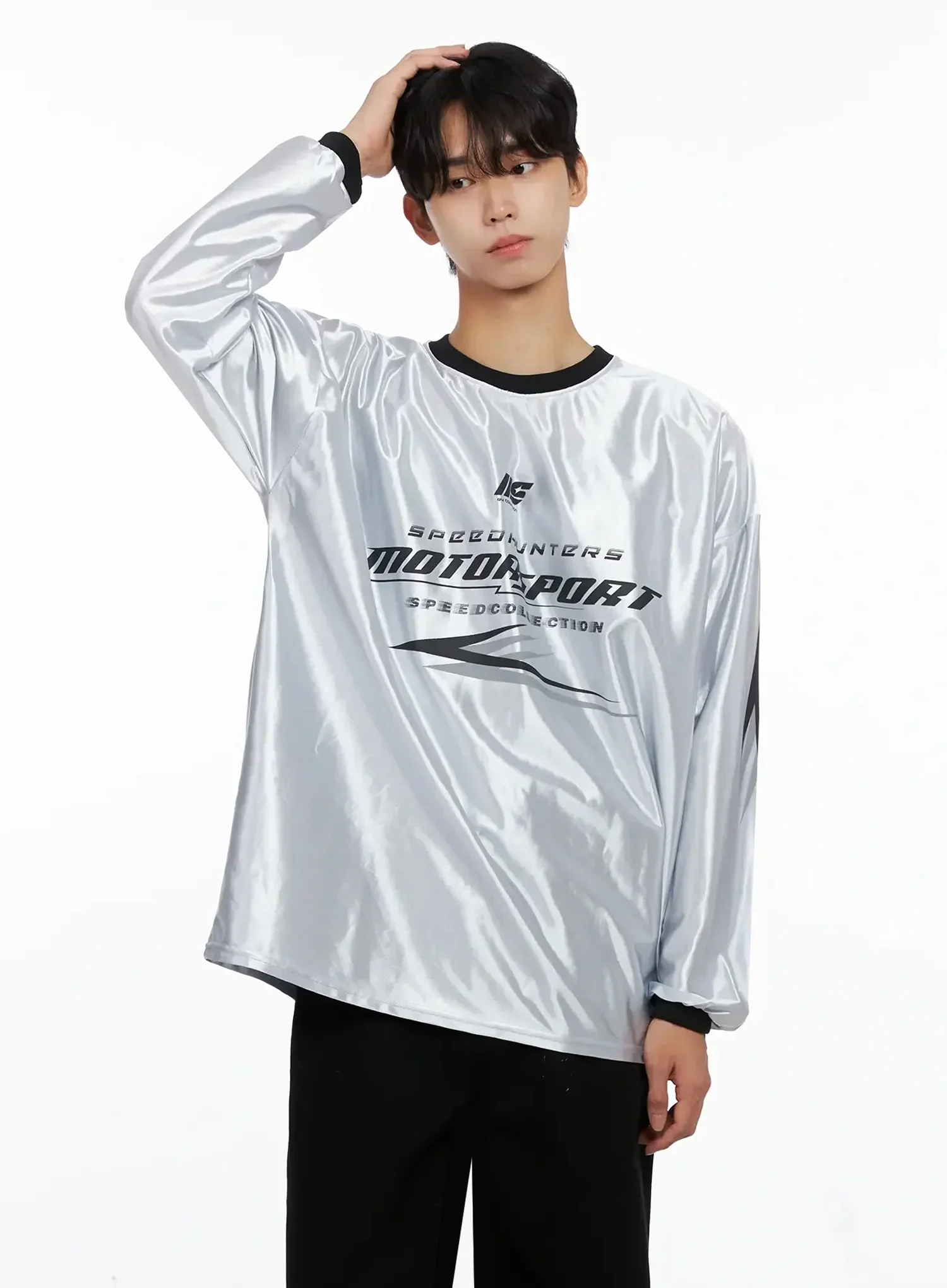Men's Metallic Sporty Long Sleeve IO516 - Image 5