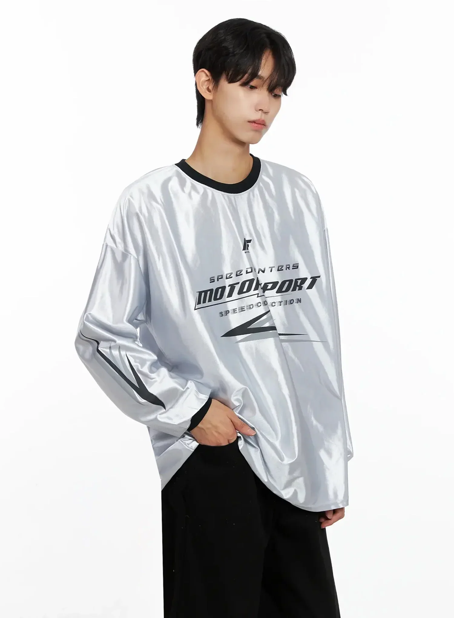 Men's Metallic Sporty Long Sleeve IO516 - Image 6