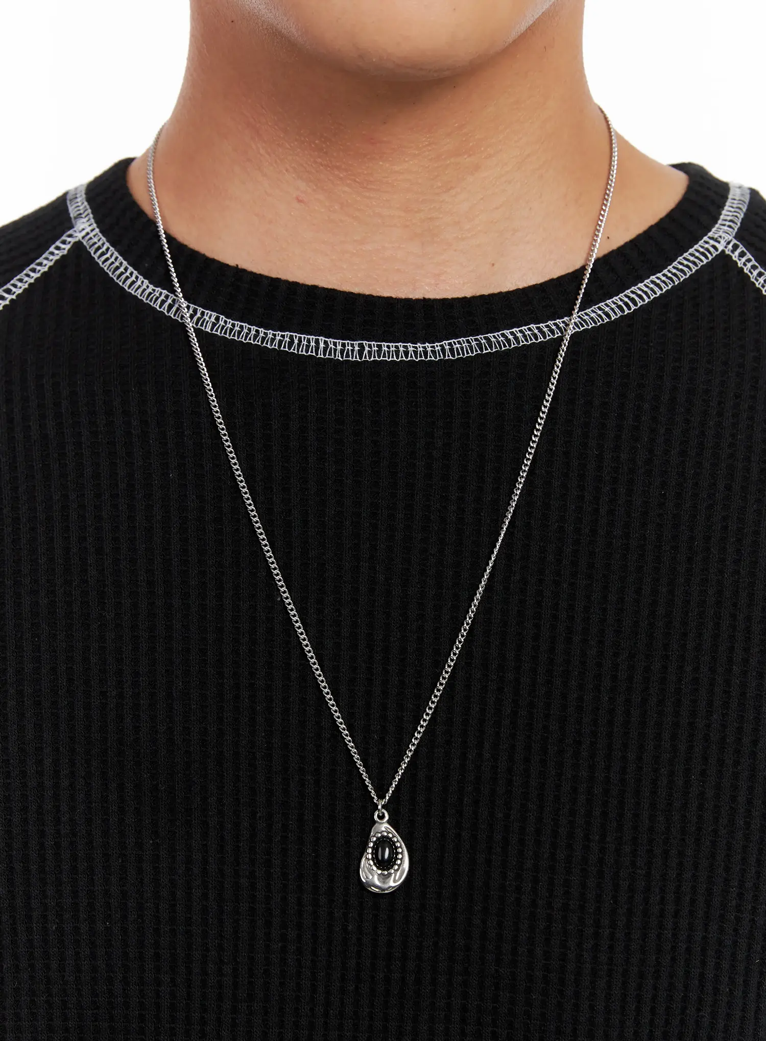 Men's Minimalist Chain Necklace IL518 - Image 4