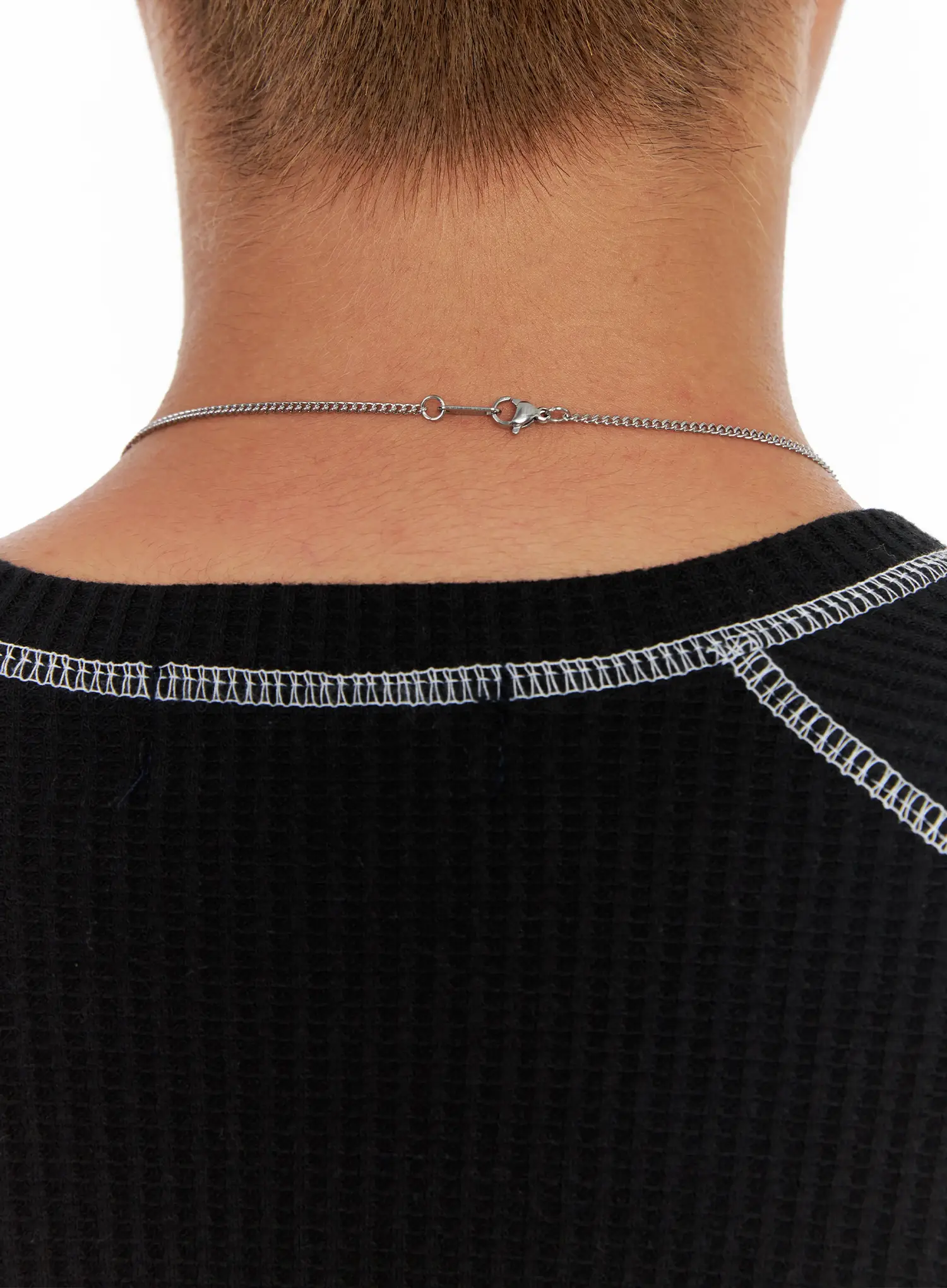 Men's Minimalist Chain Necklace IL518 - Image 5