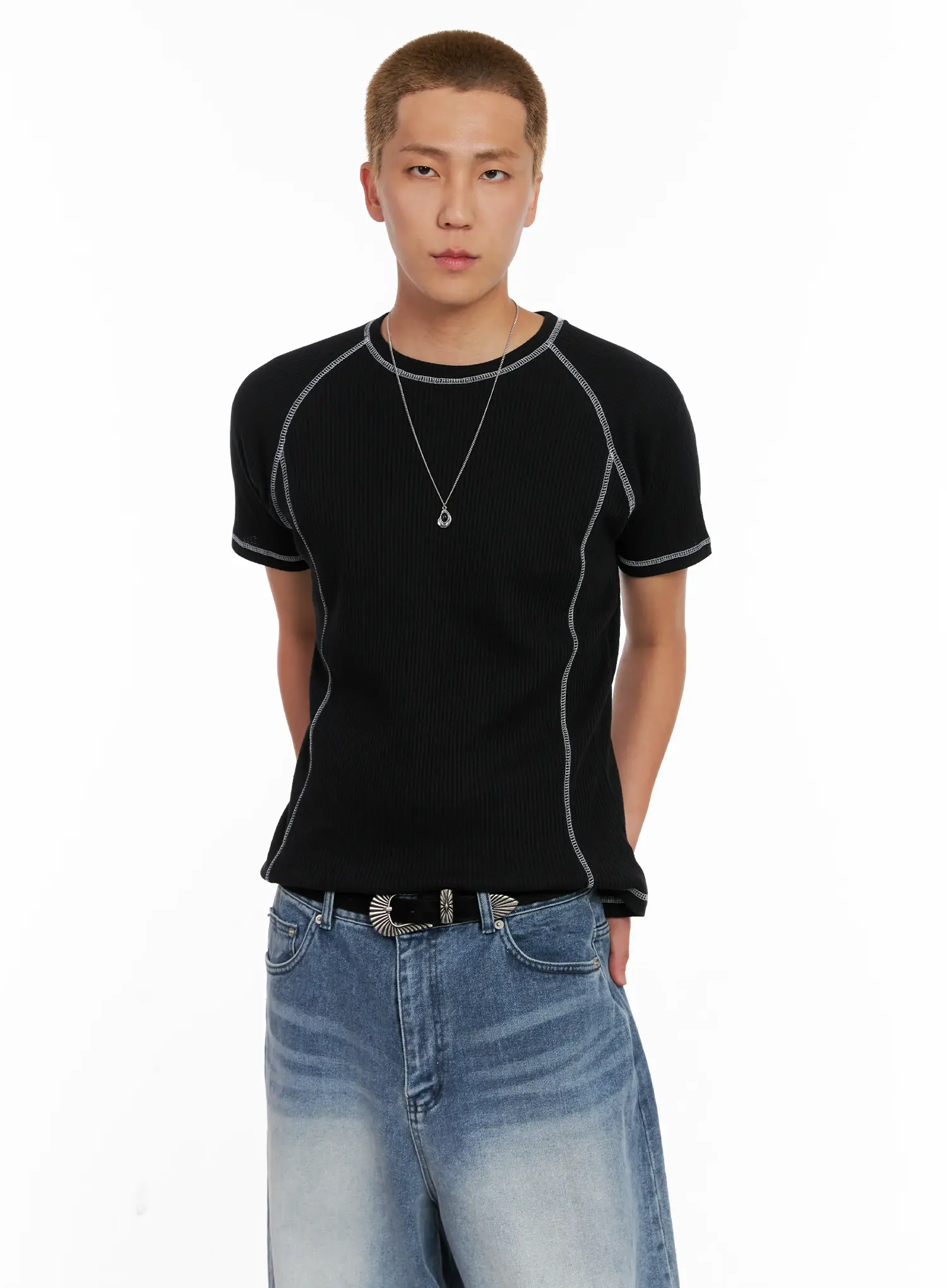 Men's Minimalist Chain Necklace IL518 - Image 7