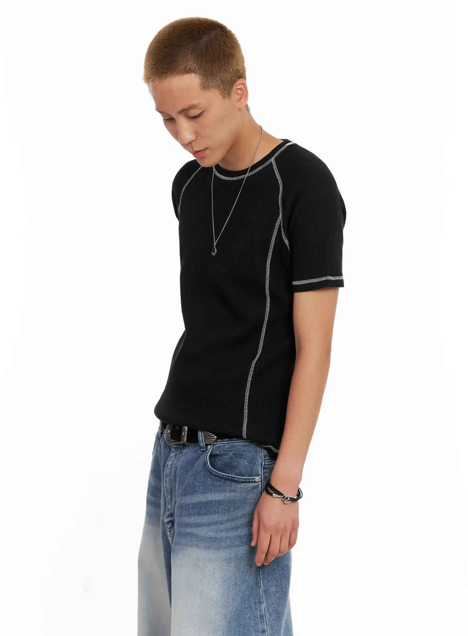 Men's Minimalist Chain Necklace IL518 - Image 8