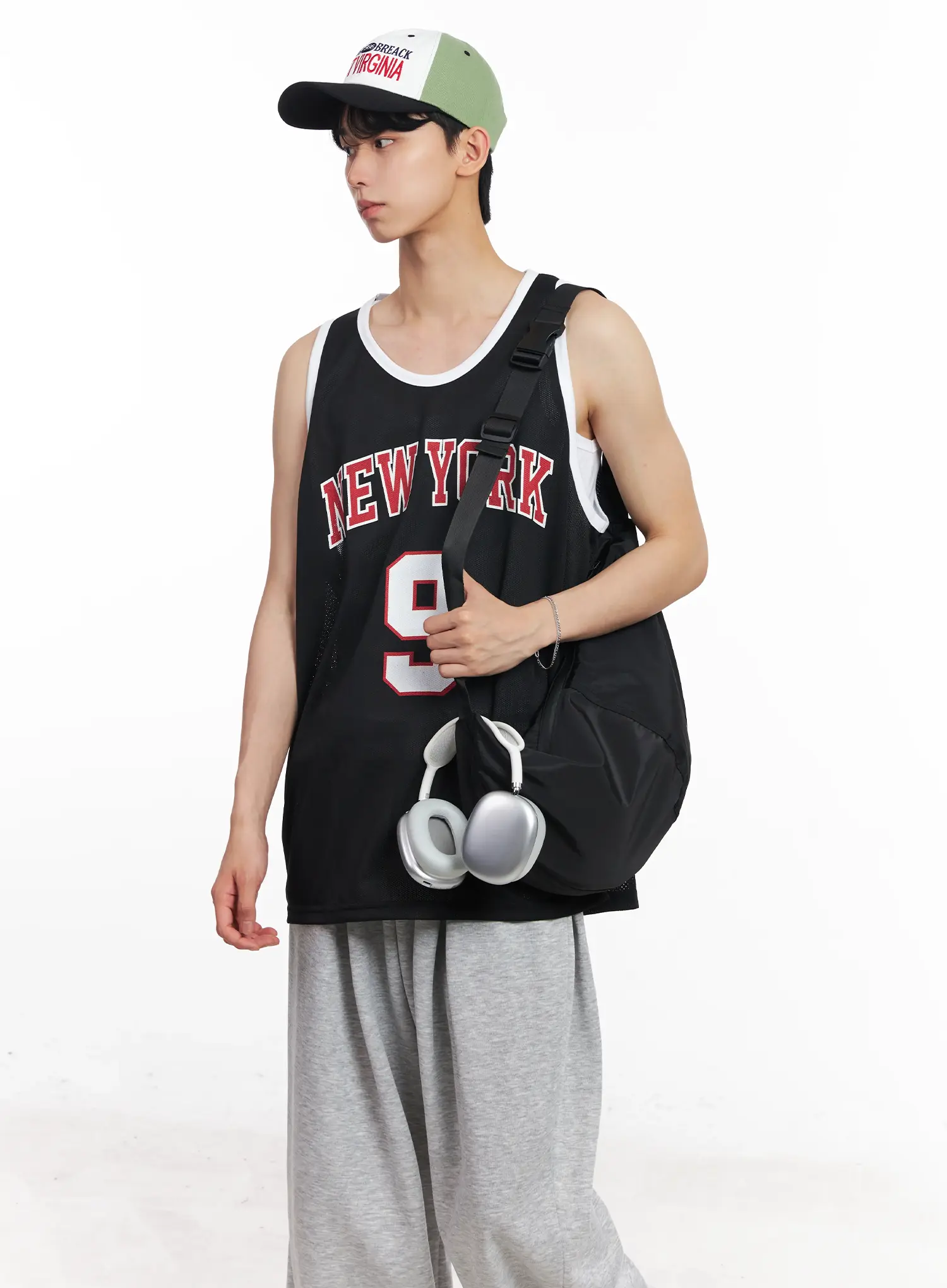 Men's "New York" Mesh Jersey Tank IL504 - Image 11