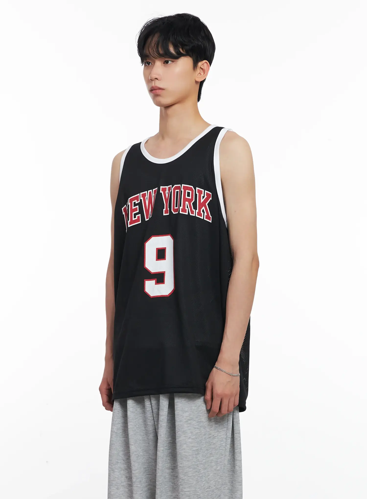 Men's "New York" Mesh Jersey Tank IL504 - Image 4
