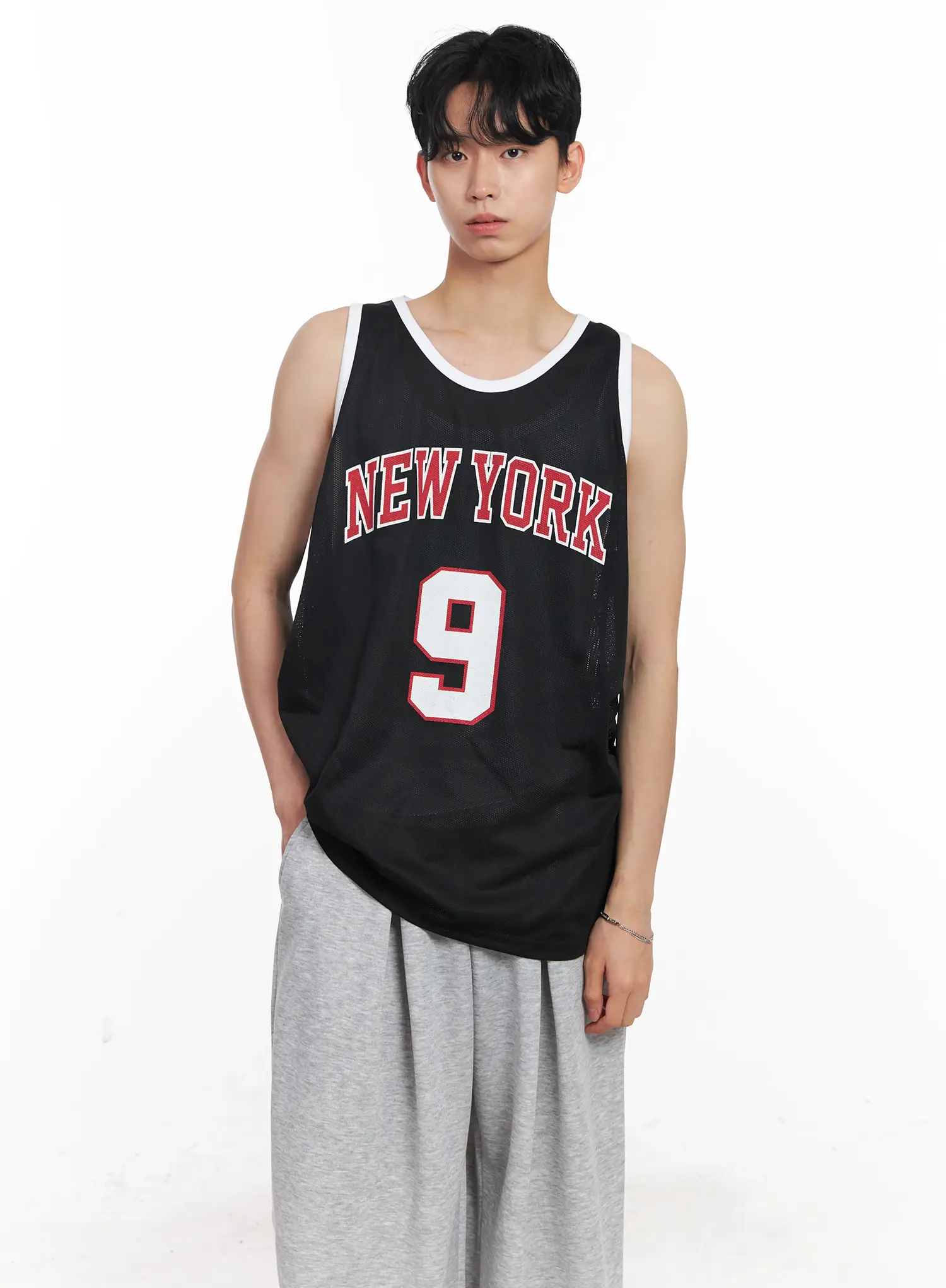 Men's "New York" Mesh Jersey Tank IL504 - Image 7