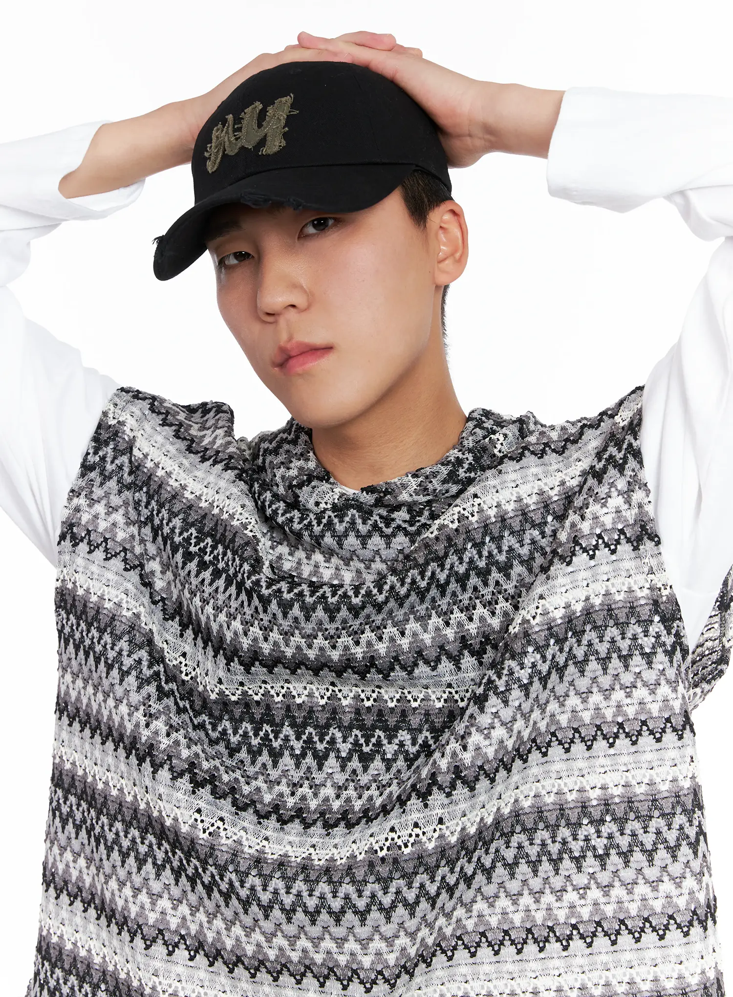 Men's NY Distressed Cap IG529