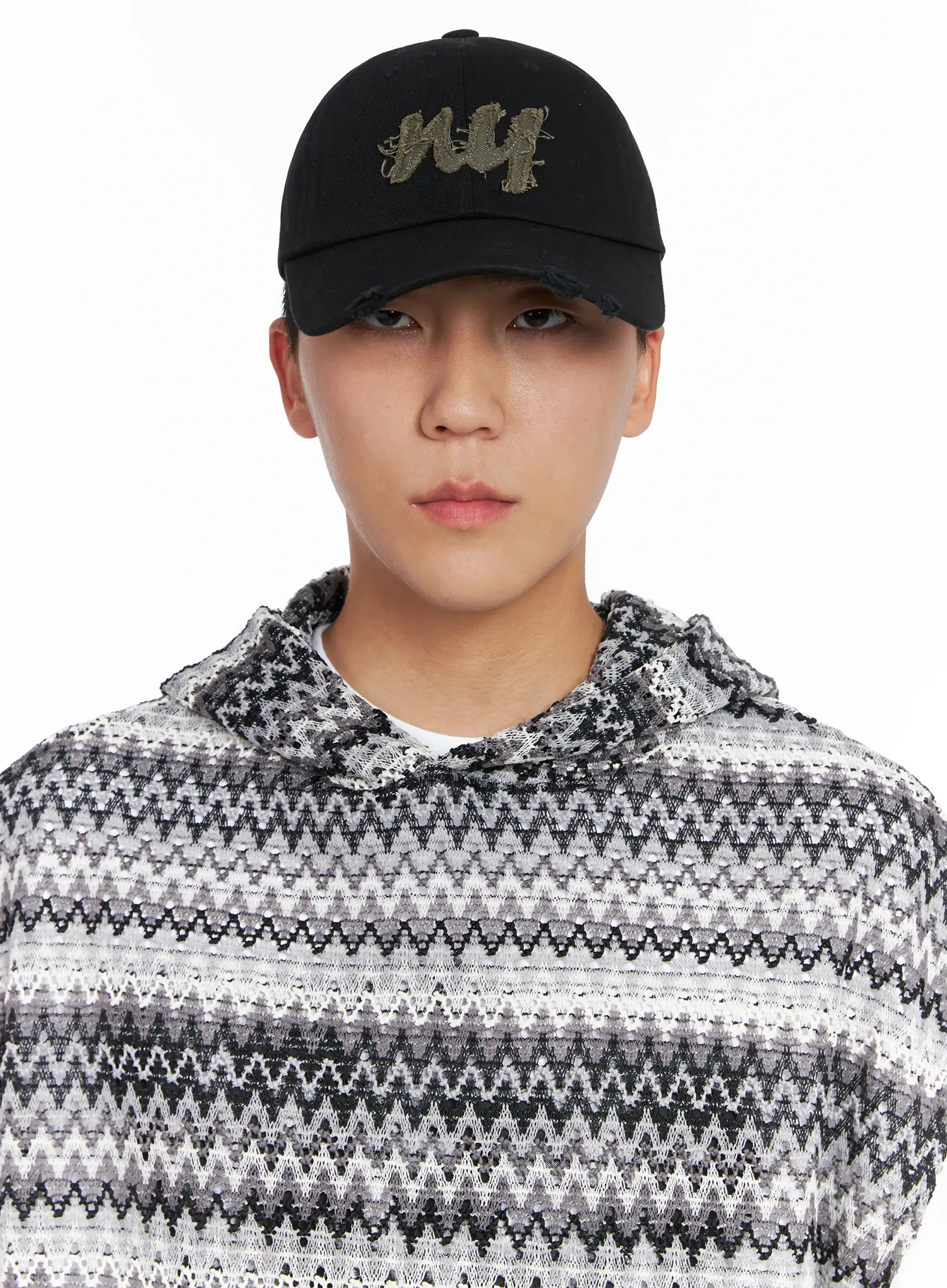 Men's NY Distressed Cap IG529 - Image 4