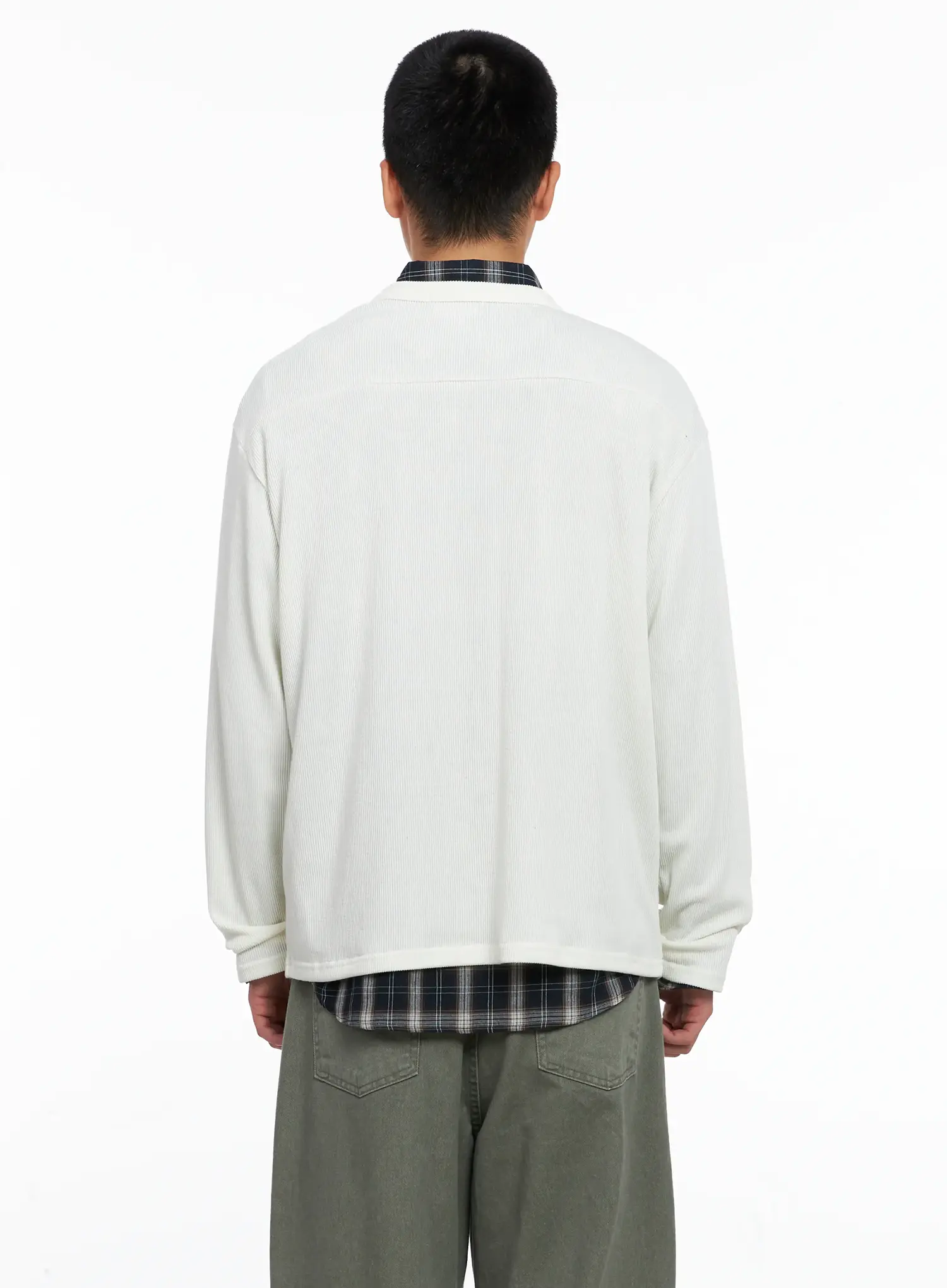 Men's One-Shoulder Zip Long Sleeve IG529 - Image 7