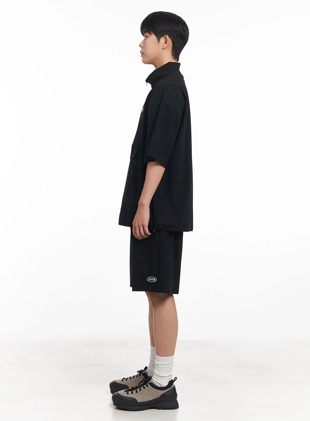Men's Oversize Half-Zip Windbreaker Top IA525 - Image 9