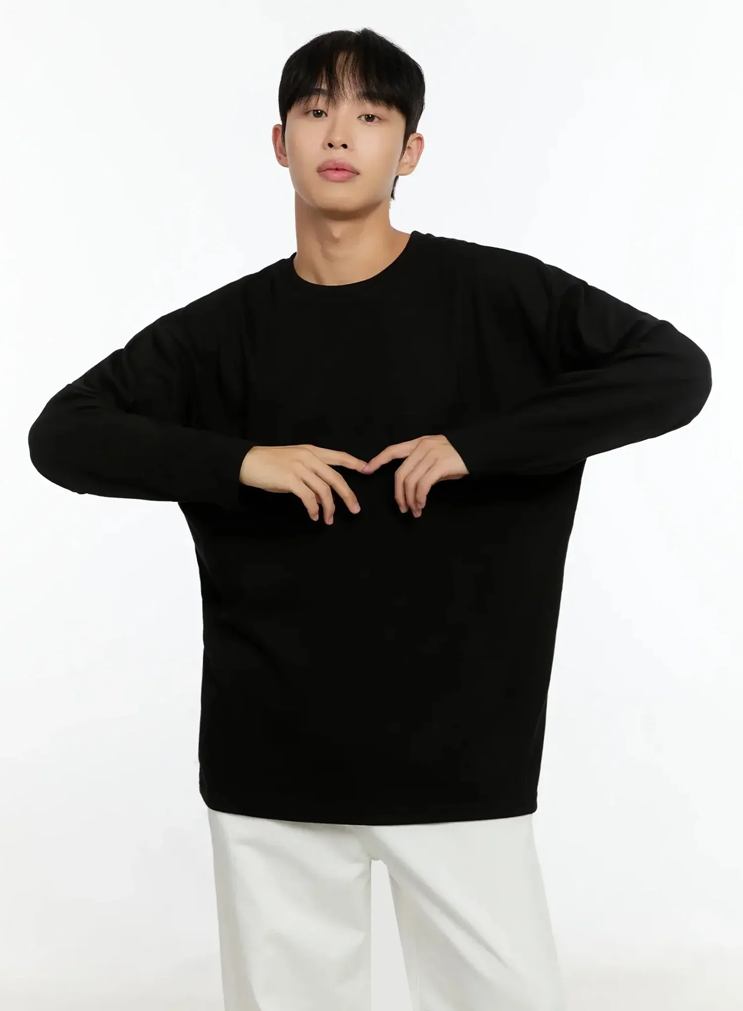 Men's Oversized Basic Long Sleeve Top IN506