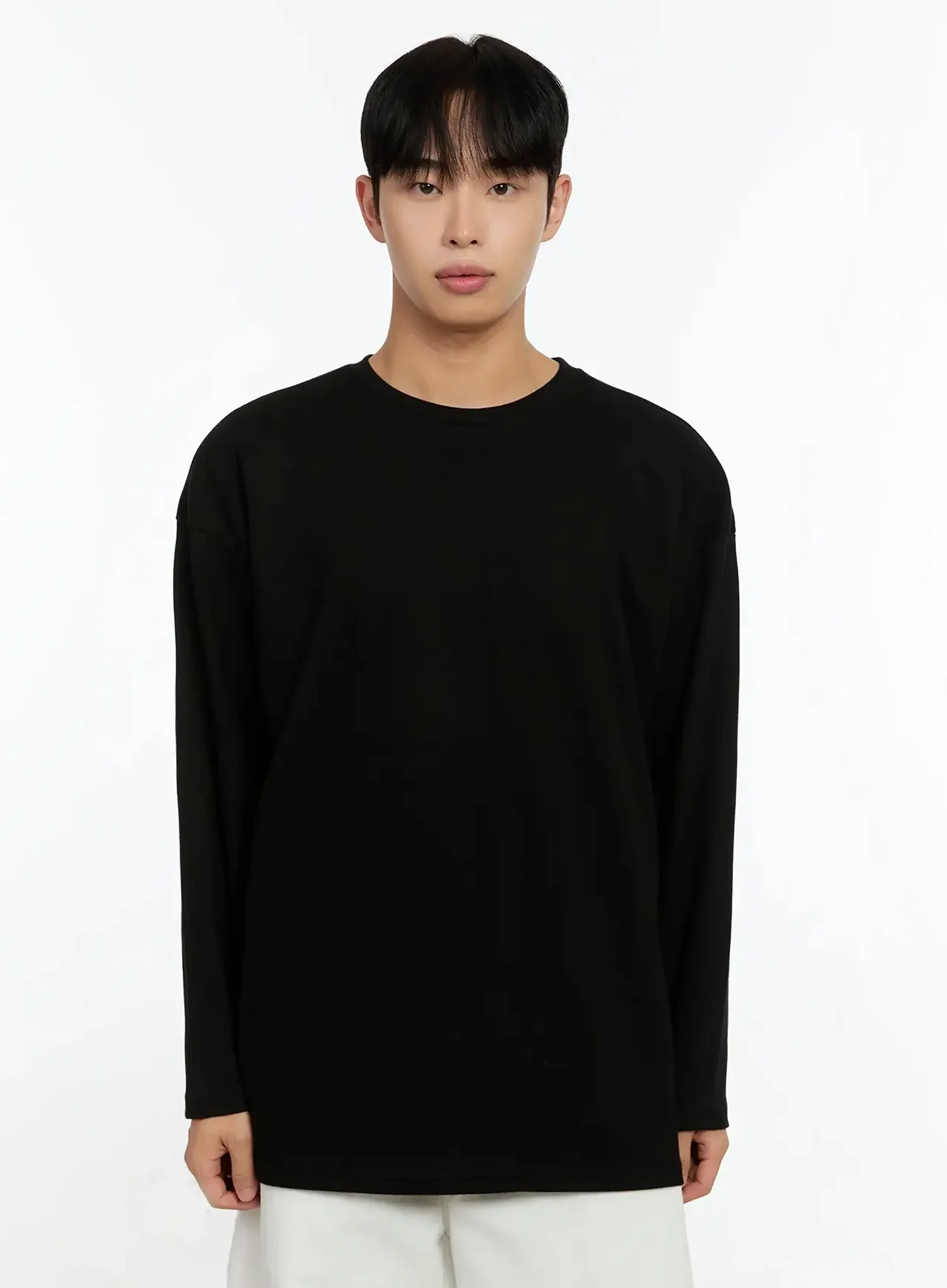 Men's Oversized Basic Long Sleeve Top IN506 - Image 14